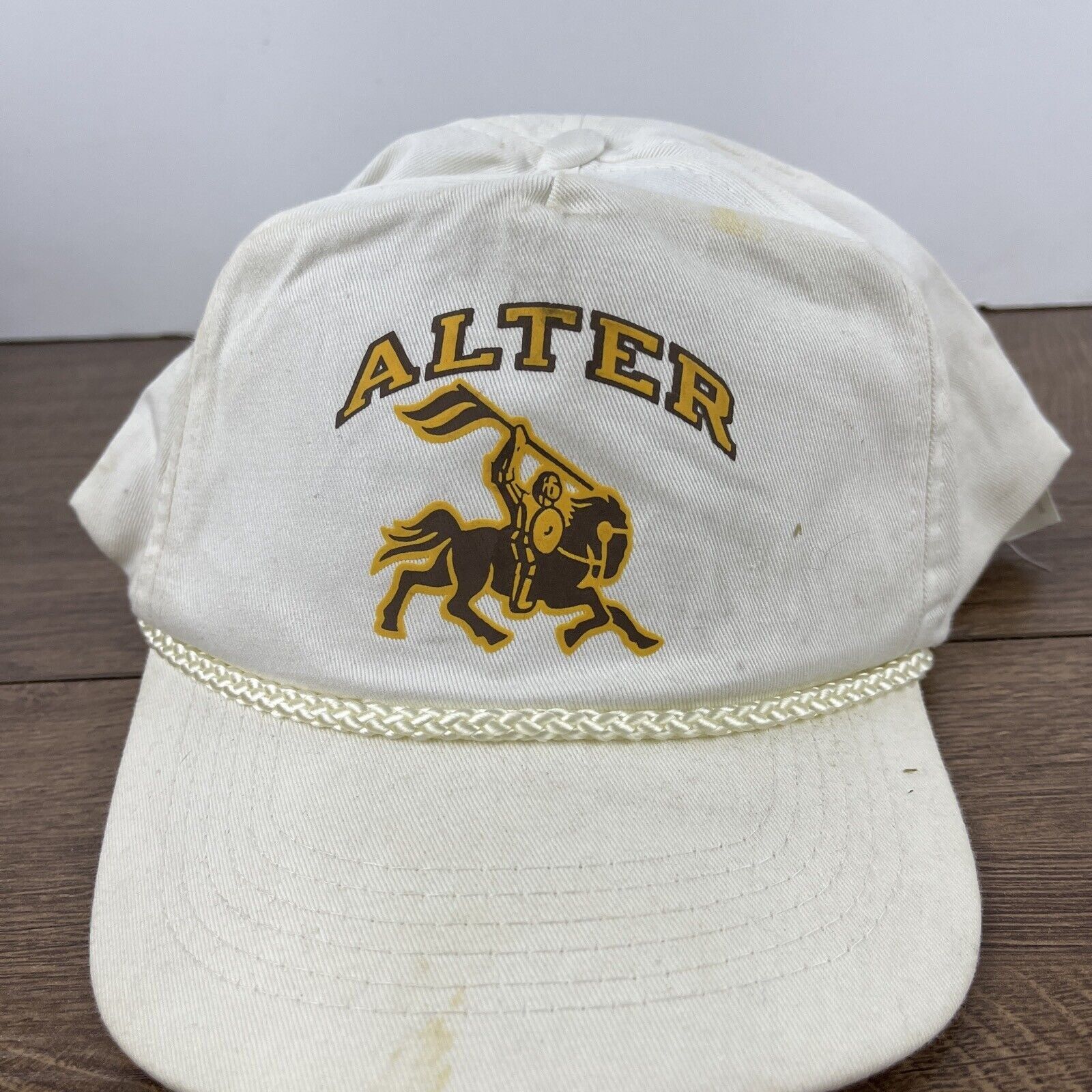 Other Alter Knights Hat Alter Hat White Hat Adjustable Snapback Ad Size ONE SIZE - 6 Thumbnail
