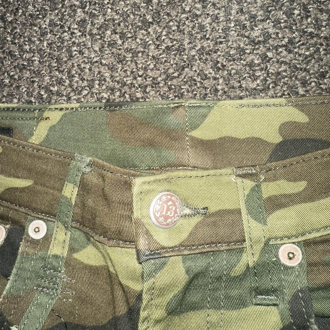 R13 R13 Skywalker Camo Stacked Jeans Size US 31 - 3 Thumbnail