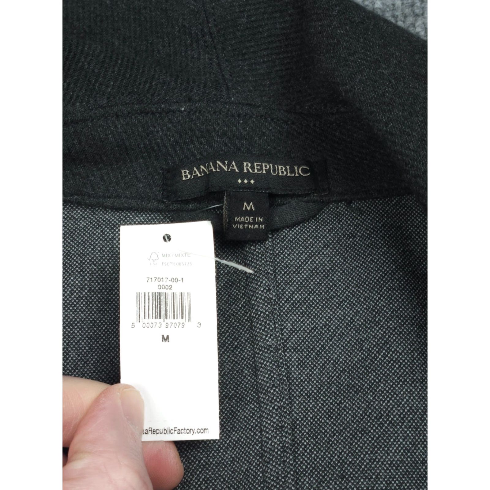 Banana Republic Banana Republic Long Wrap Jacket Women's M Gray Belted Cotton Blend NWT Coat, Trench, Classic, Belted, Long Sleeve, Regular, Fall Winter Spring, Women Size M / US 6-8 / IT 42-44 - 6 Thumbnail