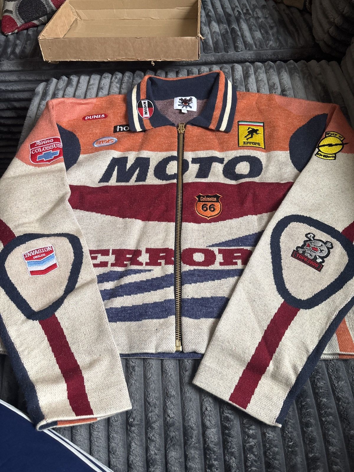 House of Errors Moto knit jacket | Grailed