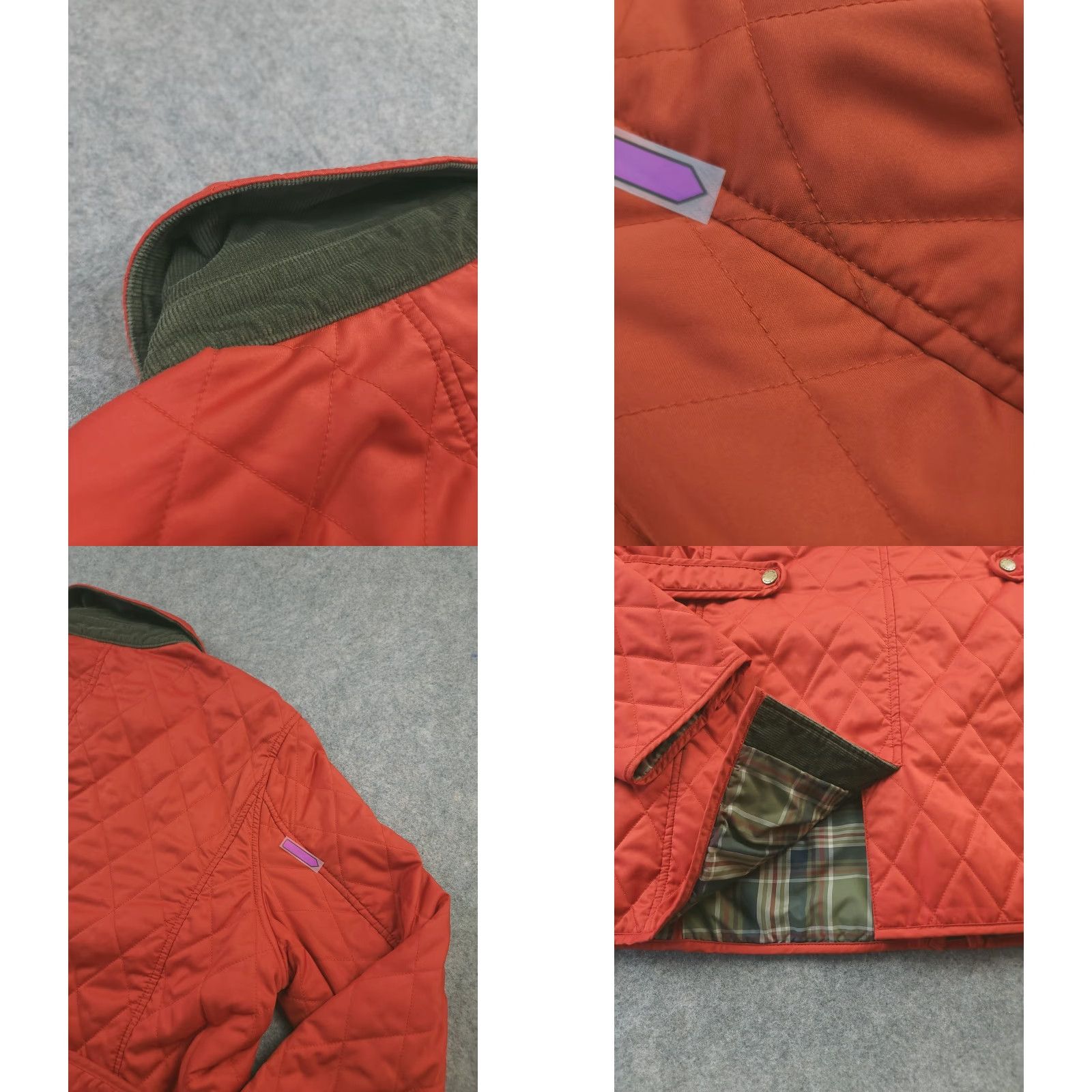 Vintage VINTAGE LL Bean Quilted Riding Jacket Womens XL Orange Outdoor Classic Size XL / US 12-14 / IT 48-50 - 8 Thumbnail