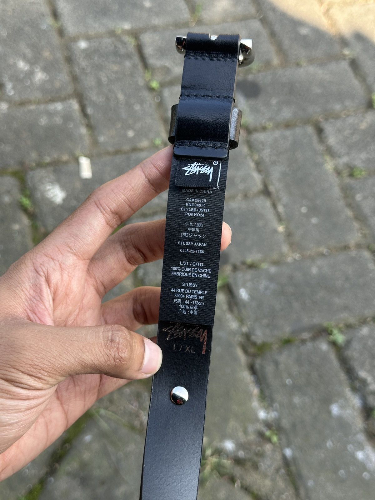 Stussy Stussy SS-Link Studded belts "Black leather" Size ONE SIZE - 3 Thumbnail