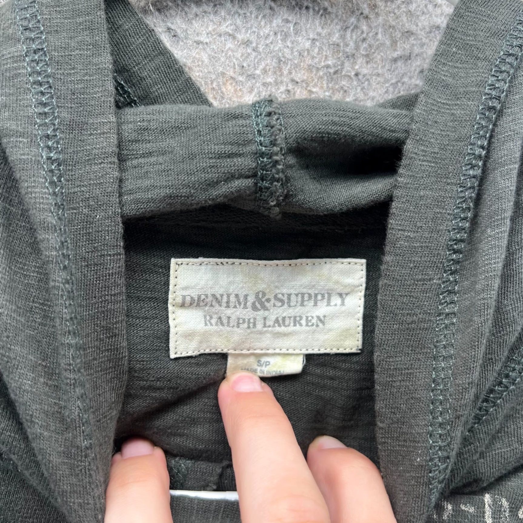 Vintage VINTAGE Denim & Supply Ralph Lauren Hoodie Women Small Gray Logo Lightweight Size S / US 4 / IT 40 - 6 Thumbnail