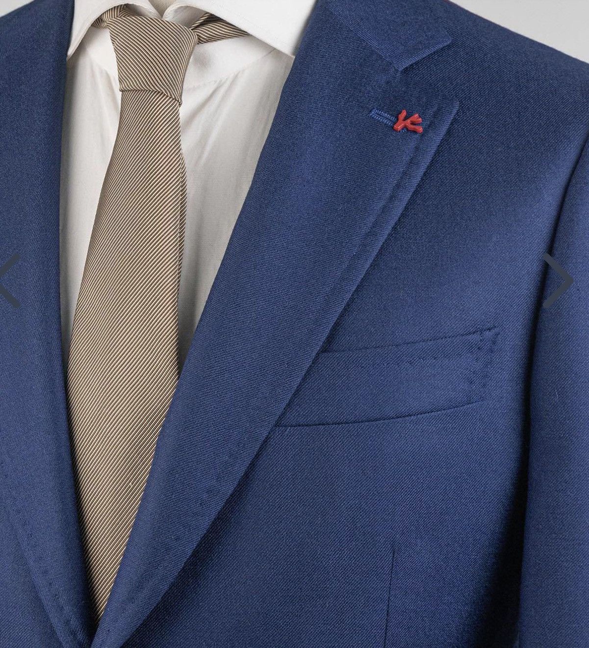 Isaia Napolii Isaia Napoli Mens Luxury Cashmere/Silk Blue Blazer Size US M / EU 48-50 / 2 - 5 Thumbnail