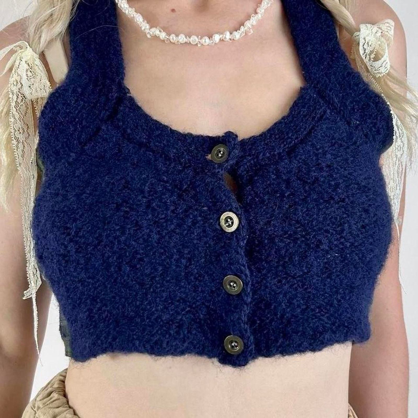 Free People free people patchwork knit festival vest Size M / US 6-8 / IT 42-44 - 7 Thumbnail