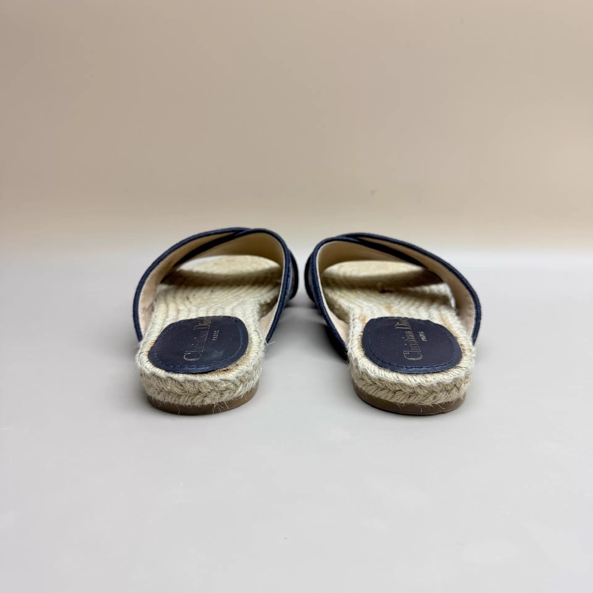 Dior Dior Light Blue Straw Strappy Slippers 37 99 New Size US 6.5 / IT 36.5 - 3 Thumbnail
