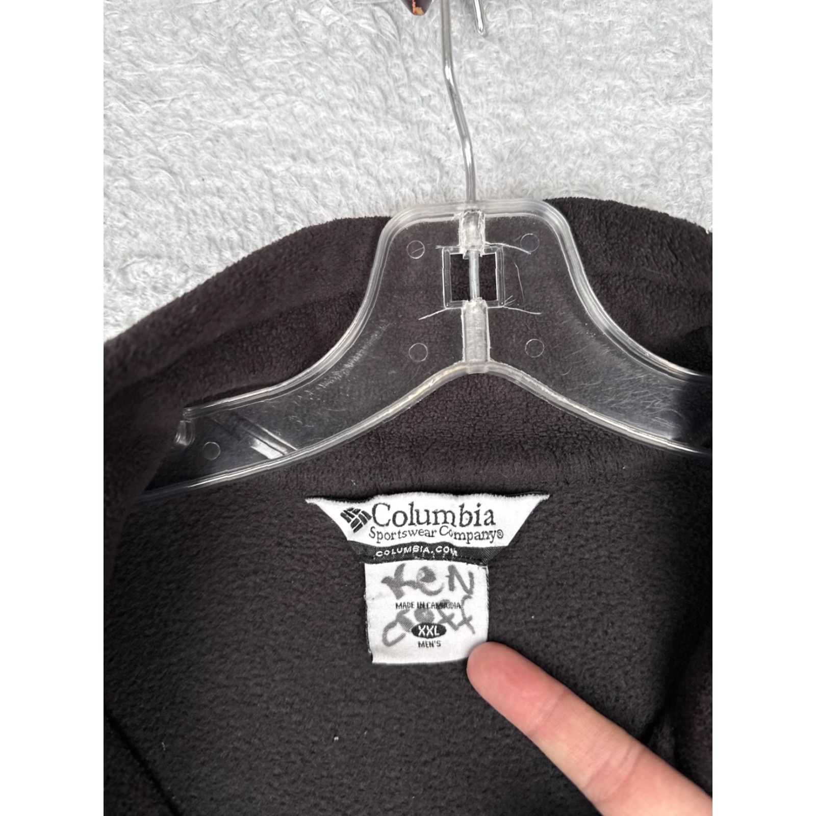 Vintage Columbia Jacket Mens 2XL Black Fleece Full Zip Stand Collar Outdoor Hiking Size US XXL / EU 58 / 5 - 7 Thumbnail