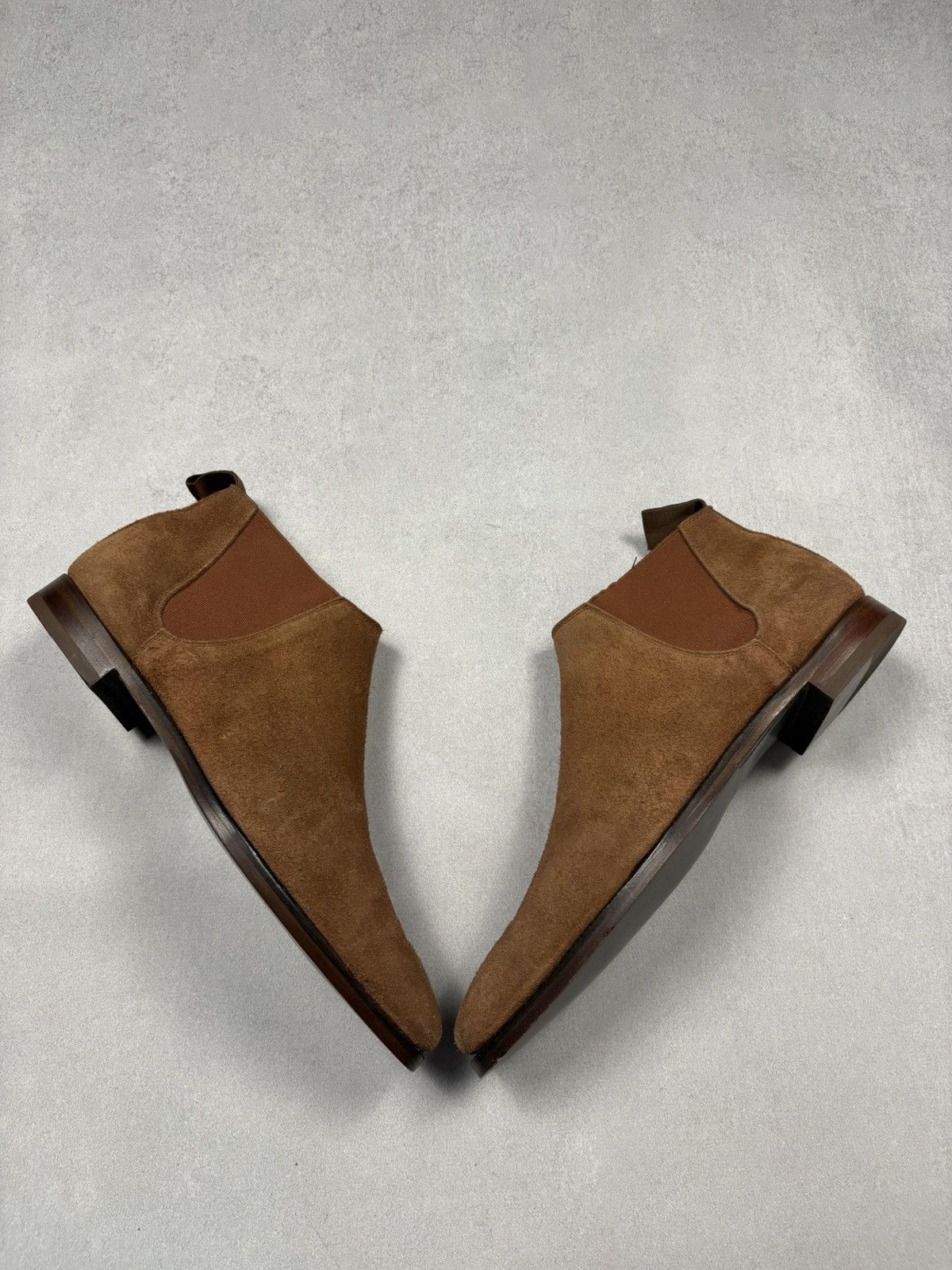 Crockett & Jones Crockett & Jones Cranford 3 Brown Camel Suede Chelsea Boots Size US 7.5 / EU 40-41 - 1 Thumbnail