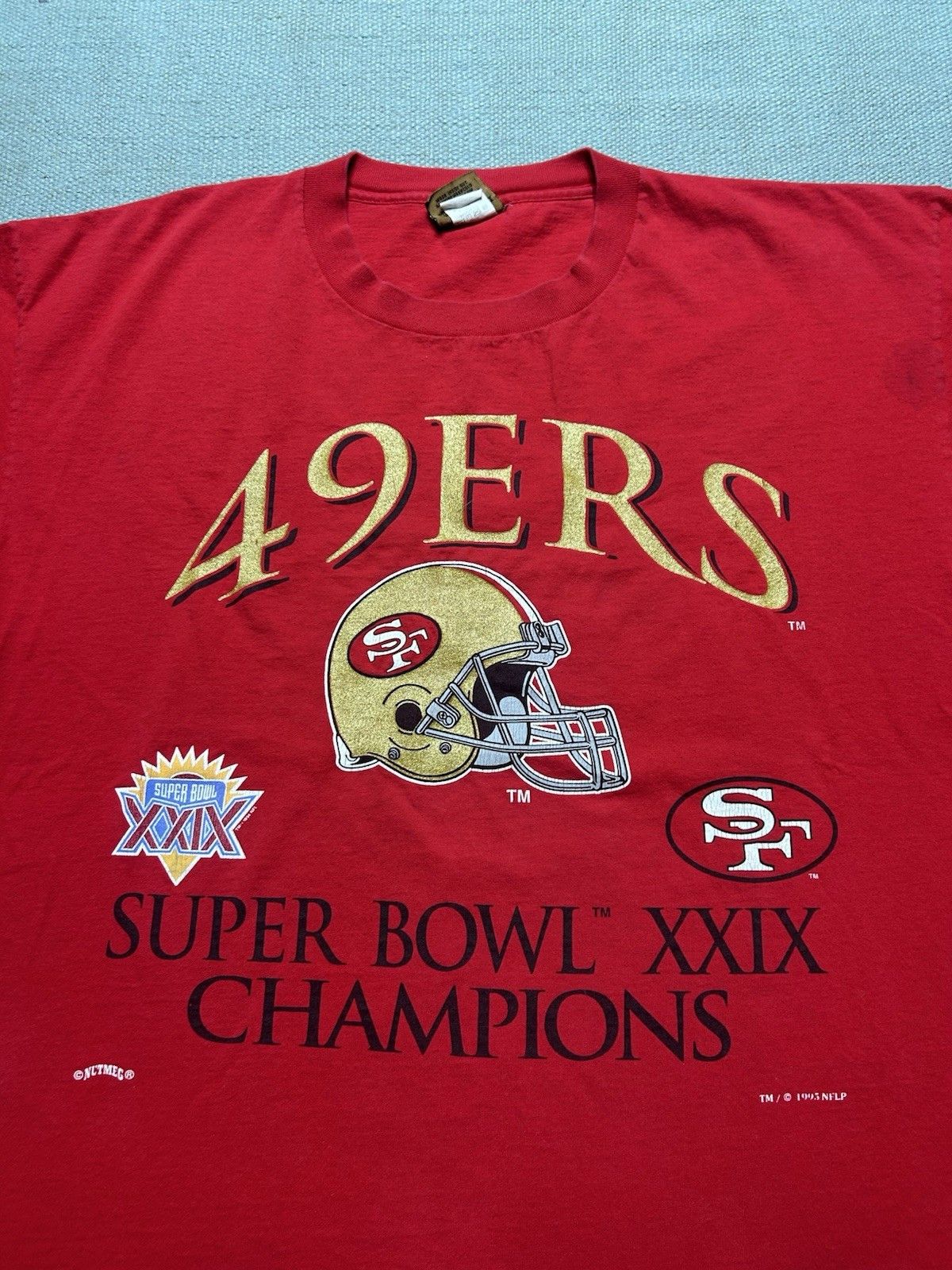 Vintage Vintage 90s t shirt San Francisco 49ers Super Bowl champs XL Size US XL / EU 56 / 4 - 5 Thumbnail