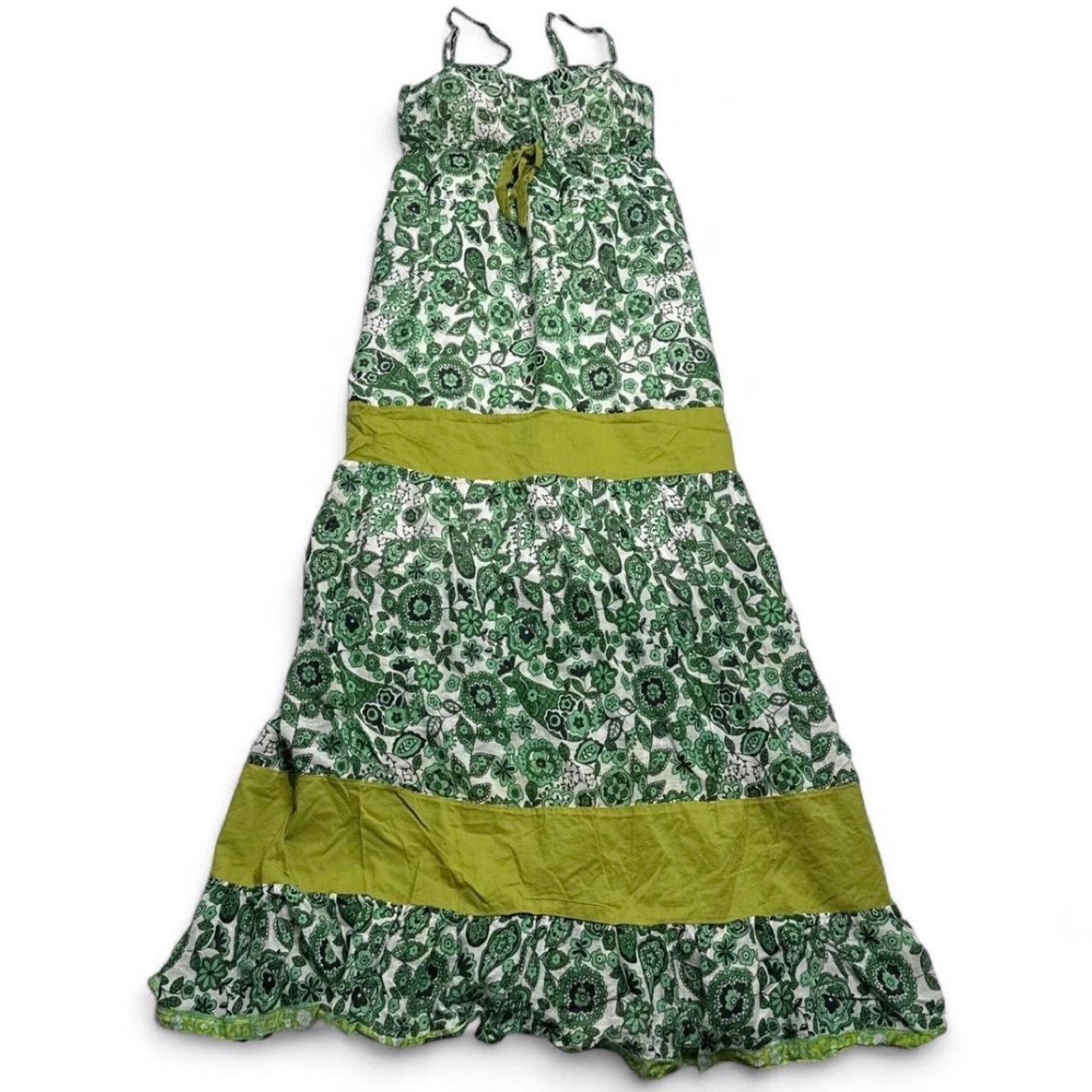 Ten C Green Boho cottage maxi sun dress size large brand : Ten Size L / US 10 / IT 46 - 3 Thumbnail