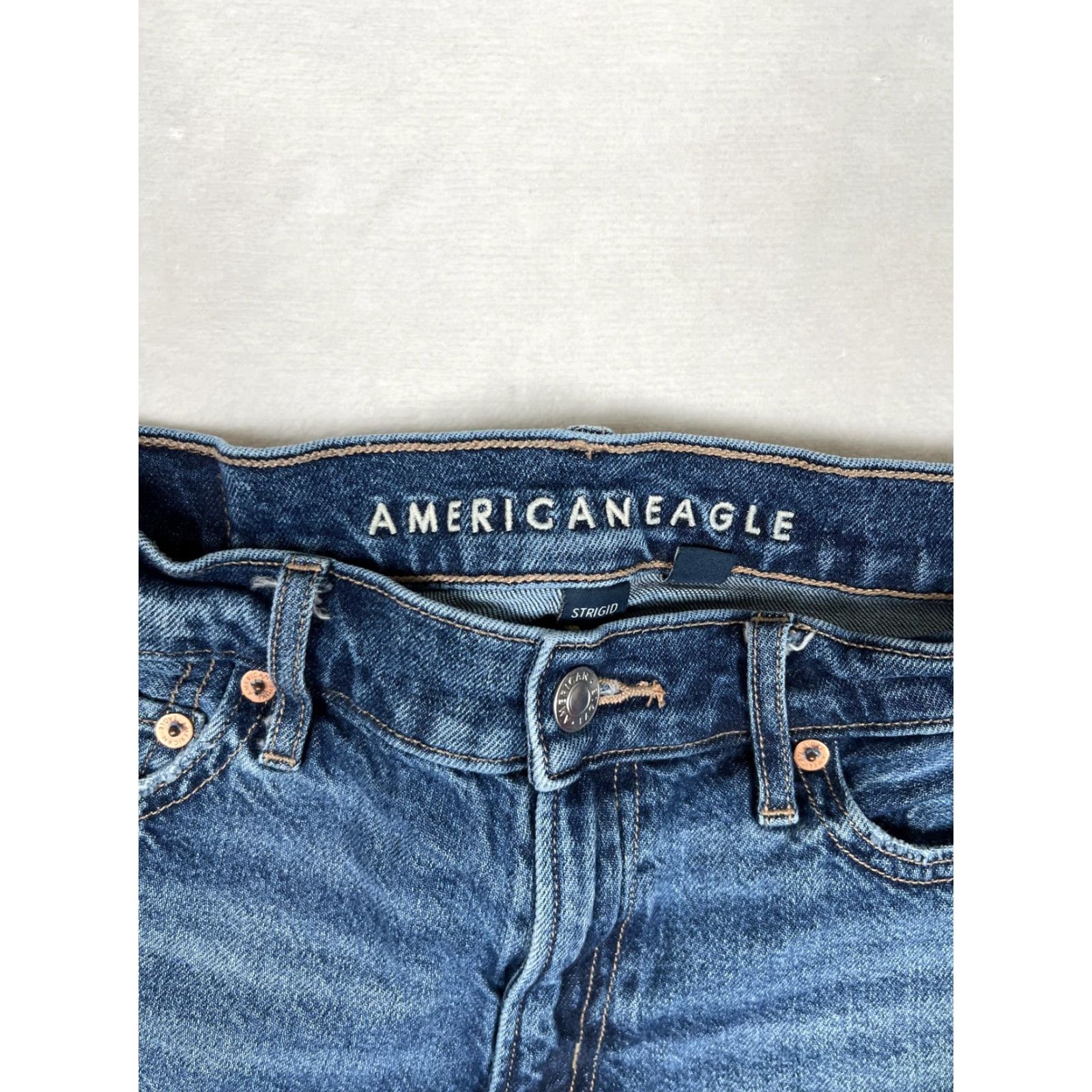American Eagle Outfitters American Eagle Shorts Womens 00 Blue Relaxed Denim Cut-Off Cuffed Casual Short Size 24" / US 00 / IT 34 - 4 Thumbnail