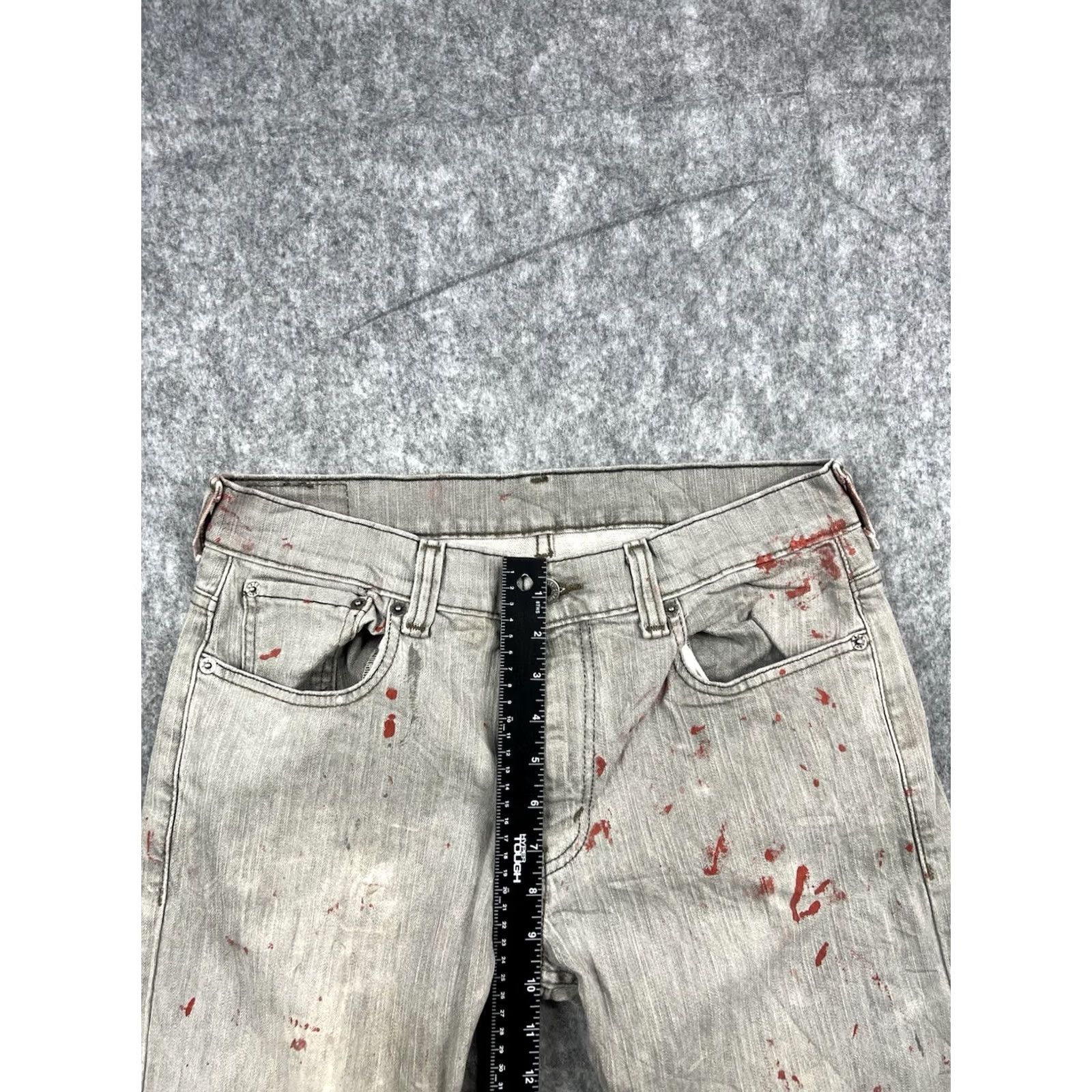 Levi's Levi's 511 Jeans Regular Men Denim Gray Light 34x32 5-Pocket Straight Distressed Vintage No N/A Size US 34 / EU 50 - 4 Thumbnail