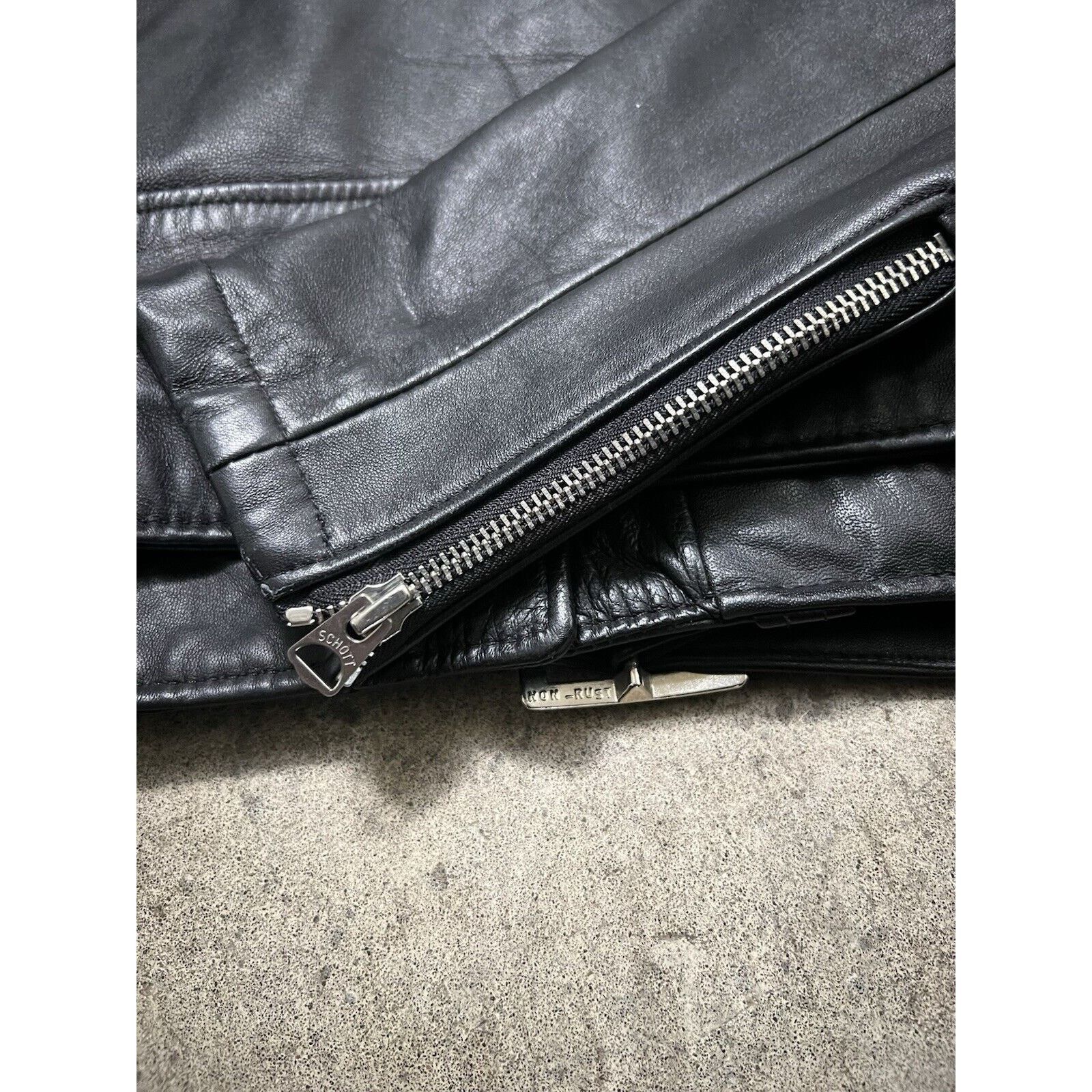 Schott Schott Perfecto 218w Women’s Cropped Biker Leather Jacket M Size M / US 6-8 / IT 42-44 - 6 Thumbnail