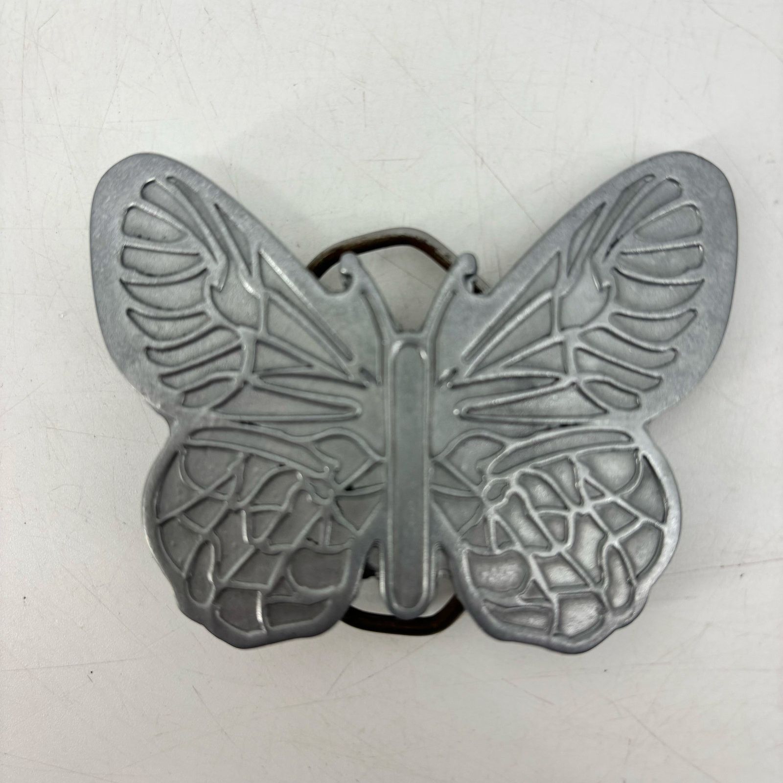Vintage Butterfly Belt Buckle Pewter Women's Boho Western Festival Size ONE SIZE - 15 Thumbnail