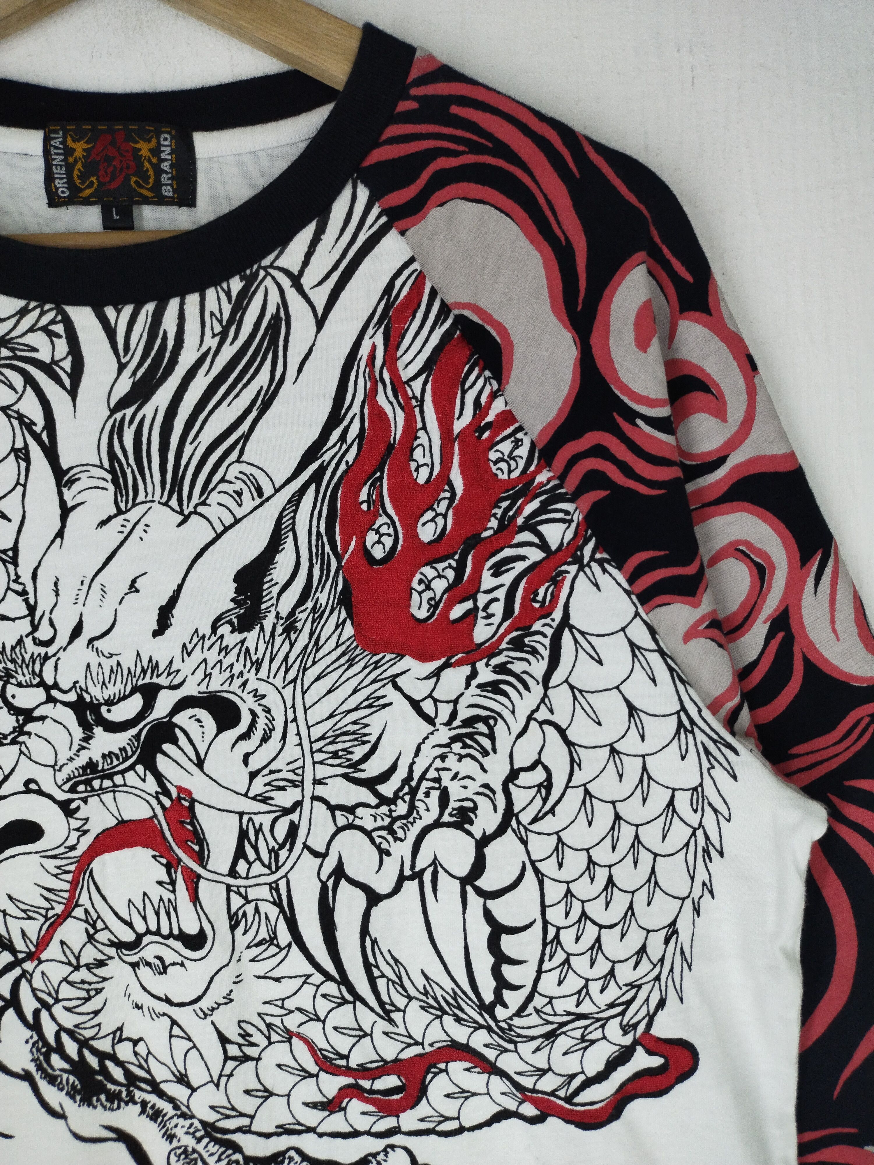 Karakuri Tamashii Vintage Sukajan Dragon Design Rare Tee Size US M / EU 48-50 / 2 - 3 Thumbnail
