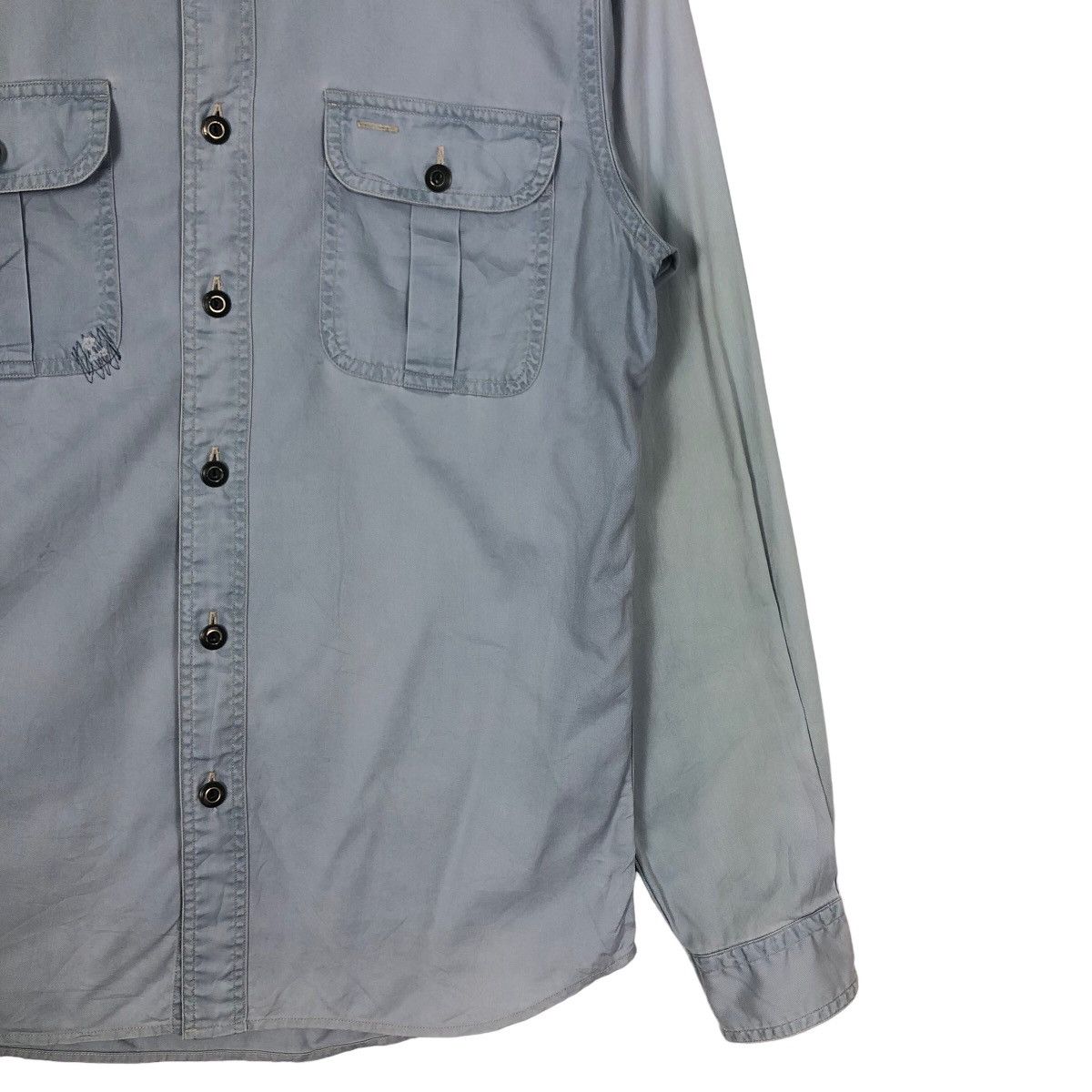 Polo Ralph Lauren 🔥90’s Chambrey Shirt Jacket Navajo Aztec Shoulders Design Size US S / EU 44-46 / 1 - 4 Thumbnail