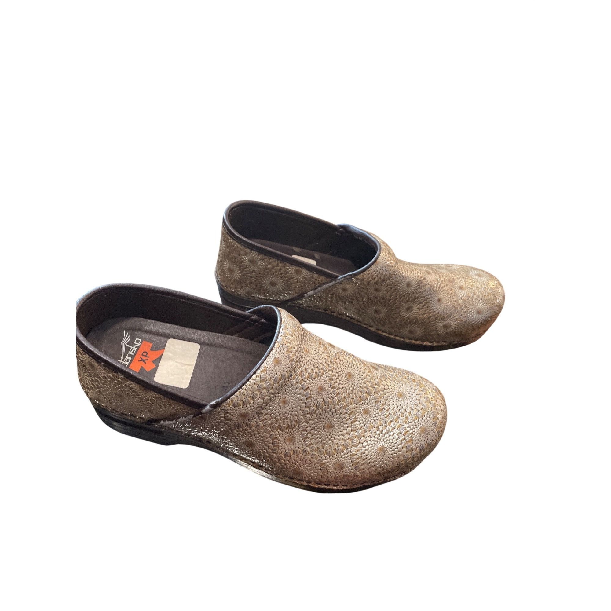 Dansko Dansko XP wms tan leather geometric nursing clogs shoes sz 4 Size US 11 / IT 41 - 3 Thumbnail
