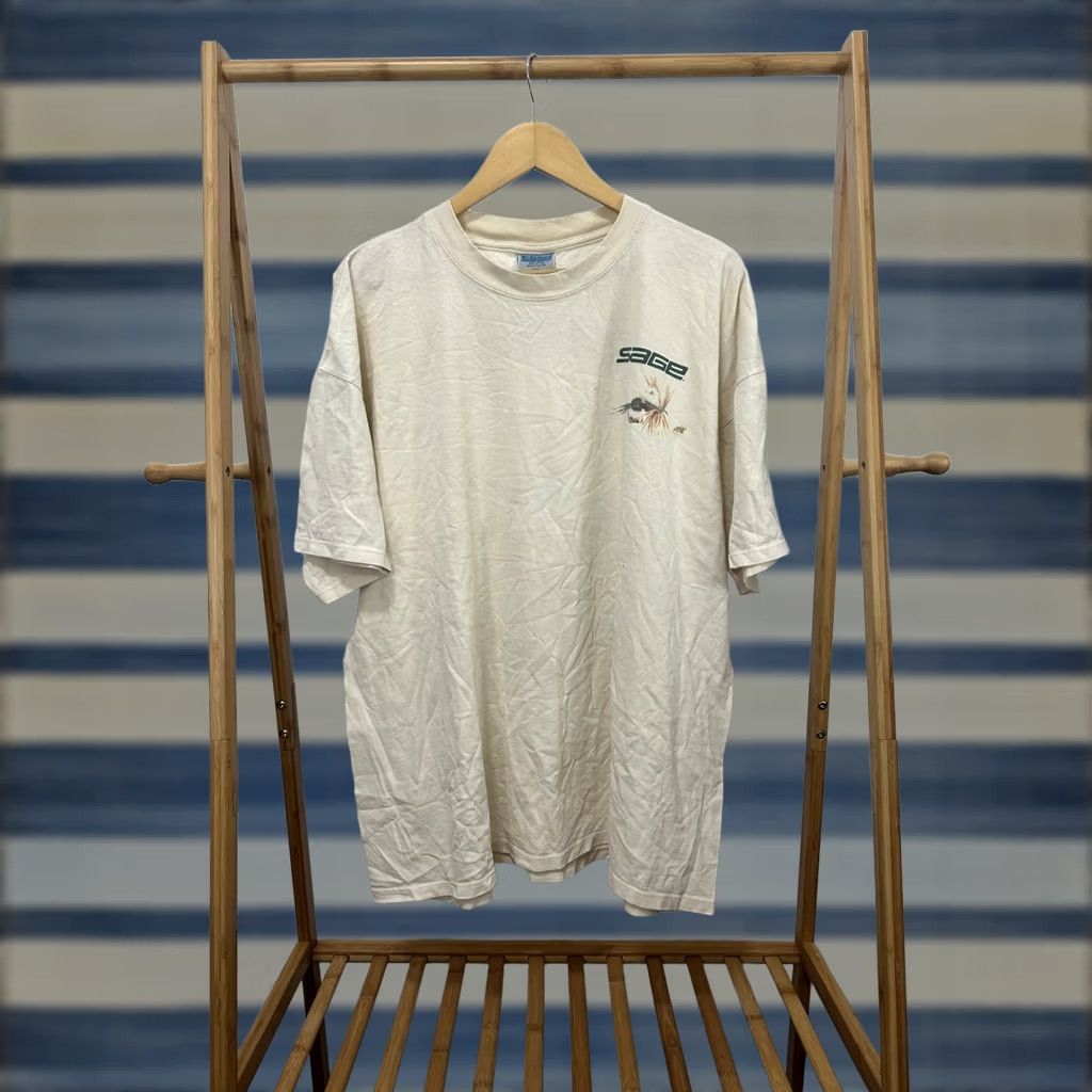 Thrasher VTG Sage Fly Fishing Lure Worn Thrashed Distressed Cotton T-Shirt 2XL USA Size US XXL / EU 58 / 5 - 1 Thumbnail