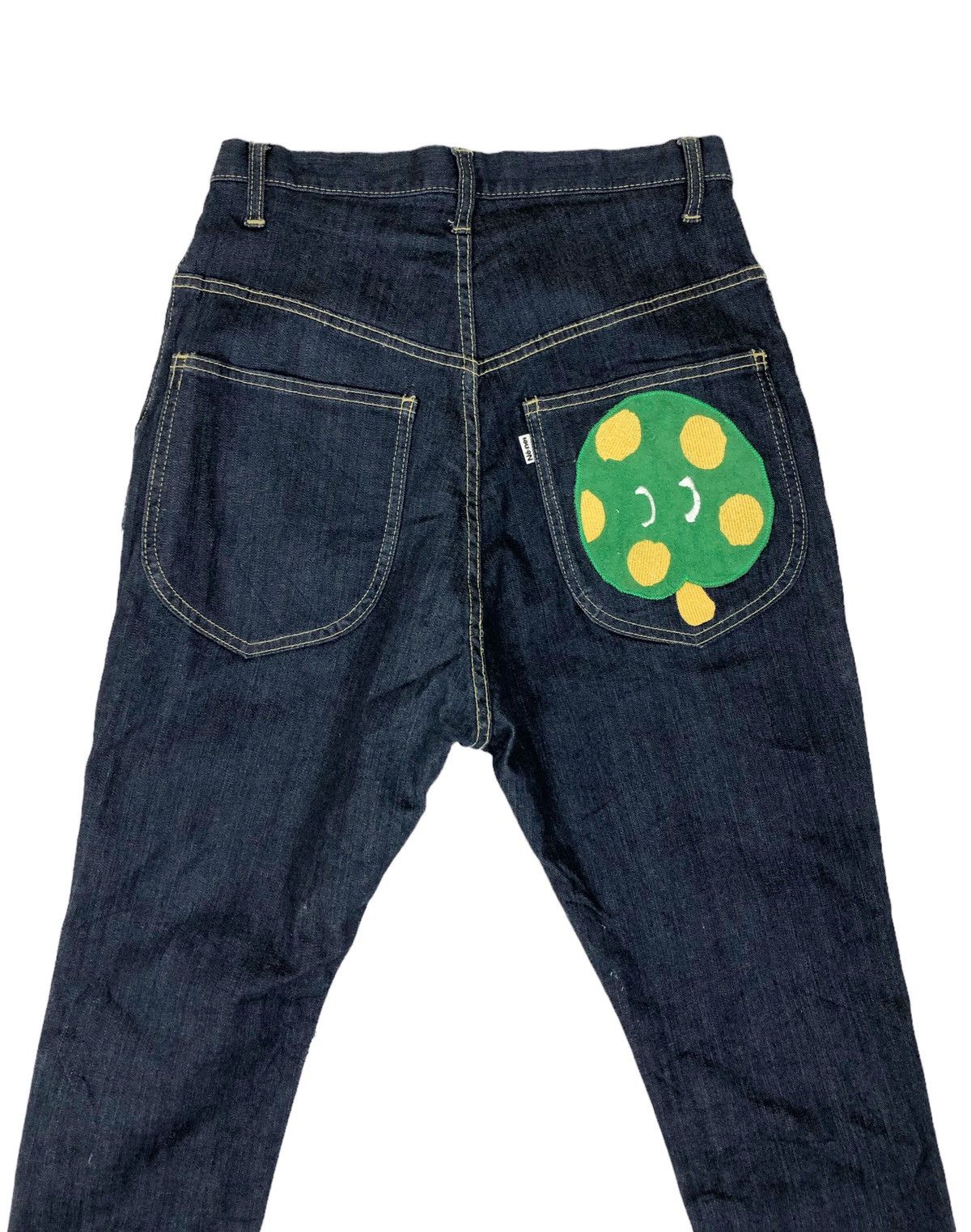 Issey Miyake × Japanese Brand × Ne-Net Ne Net by ISSEY MIYAKE Green Cherry Pocket Design Jeans Size US 28 / EU 44 - 8 Thumbnail