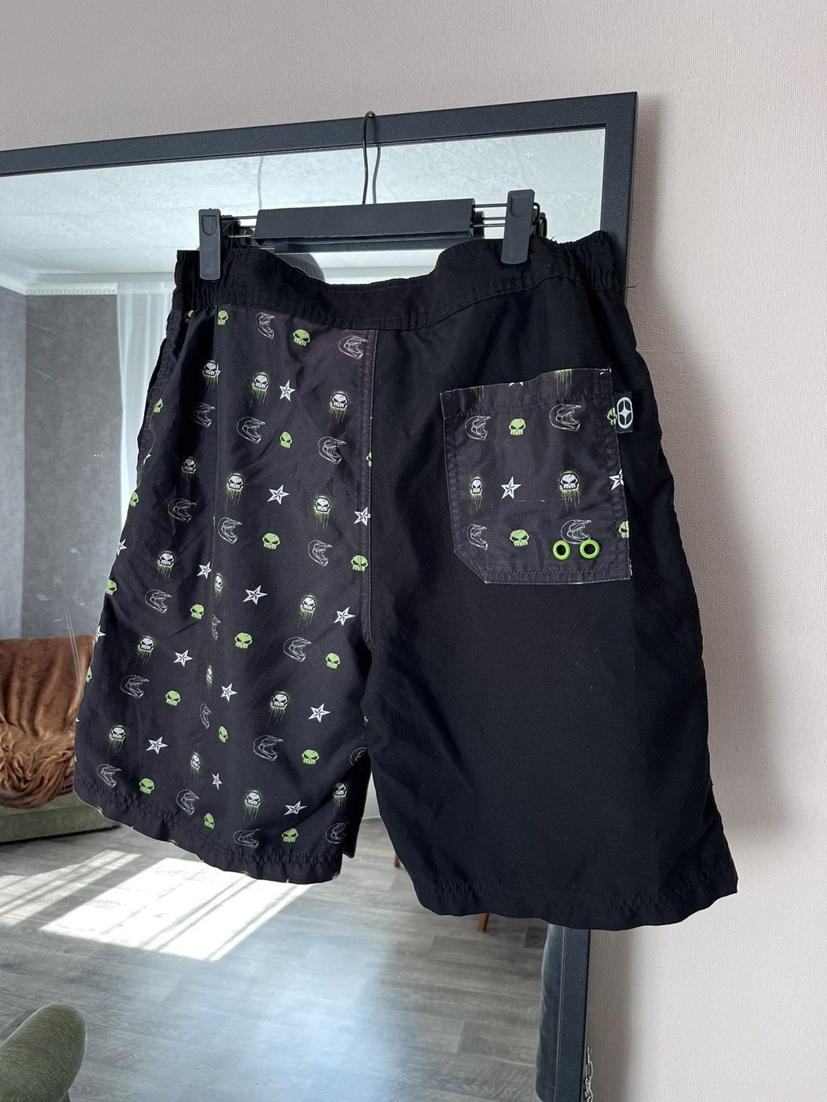 No Fear 🩸RARE🩸No Fear 00s Vintage Big Logo Board Shorts Size S Size US 30 / EU 46 - 2 Thumbnail