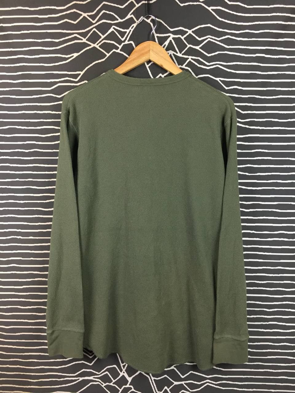 Uniqlo Uniqlo Thermal Waffle Knit Long Sleeve Henley Tee Size XL Size US XL / EU 56 / 4 - 6 Thumbnail