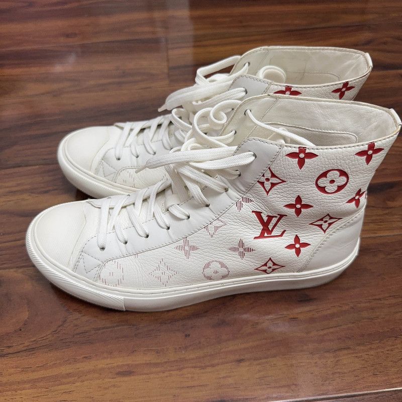 Louis Vuitton Louis Vuitton Tattoo Monogram High-Top Sneakers 0079 Size US 6.5 / EU 39-40 - 1 Thumbnail