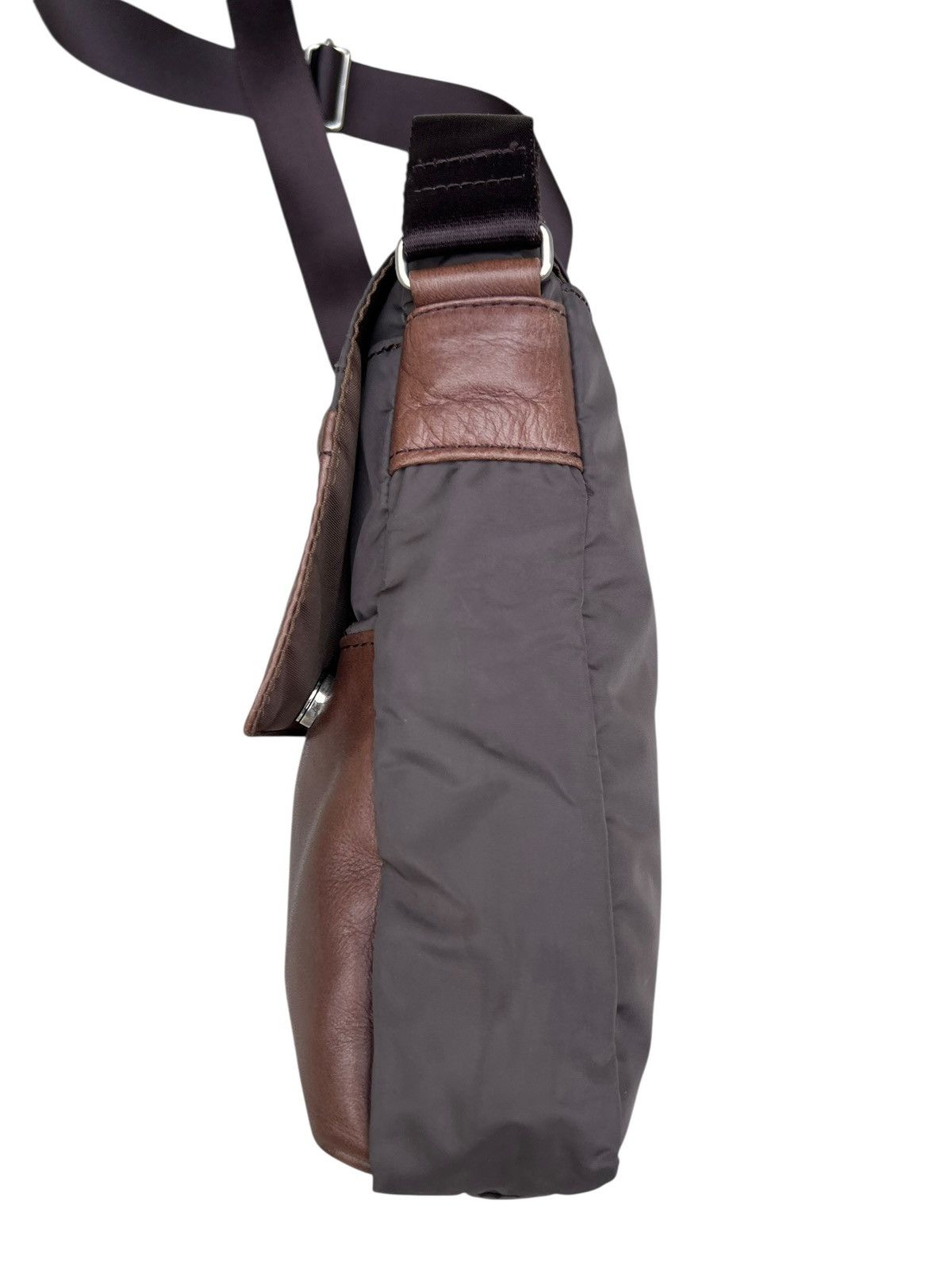 Yohji Yamamoto Vintage 2000 Yohji Yamamoto Y’saccs Hybrid Leather Sling Bag Size ONE SIZE - 10 Thumbnail