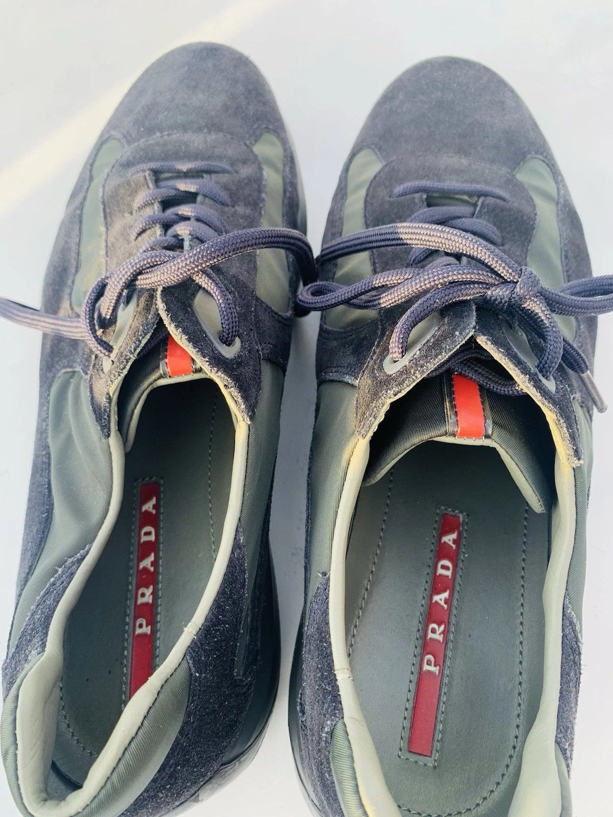 Prada Prada America's Cup Navy Blue Leather 9.5 Suede Size US 9.5 / EU 42-43 - 4 Thumbnail