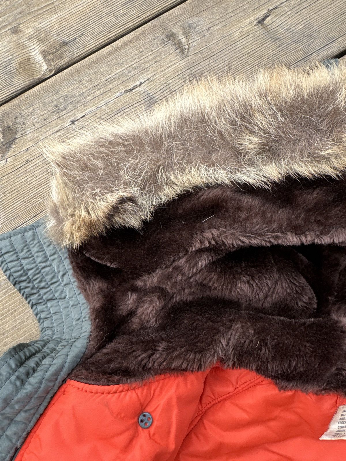Vintage Vintage 1972 Air Force N-3B Parka Jacket Large Olive Orange Size US L / EU 52-54 / 3 - 13 Thumbnail