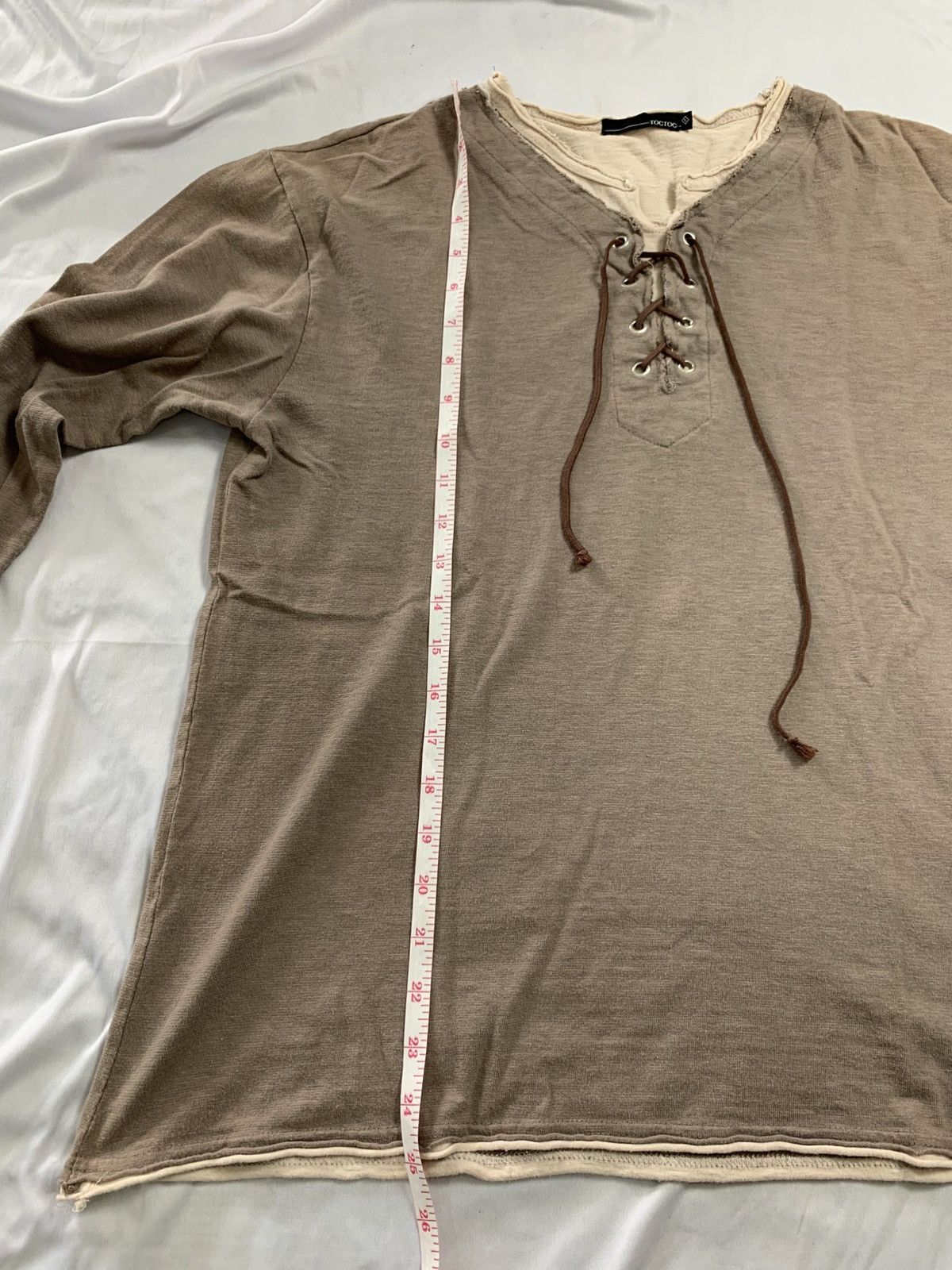KMRii japanese gothic y2k style toctoc lace up longsleeve ifsx lgb Size US M / EU 48-50 / 2 - 7 Thumbnail