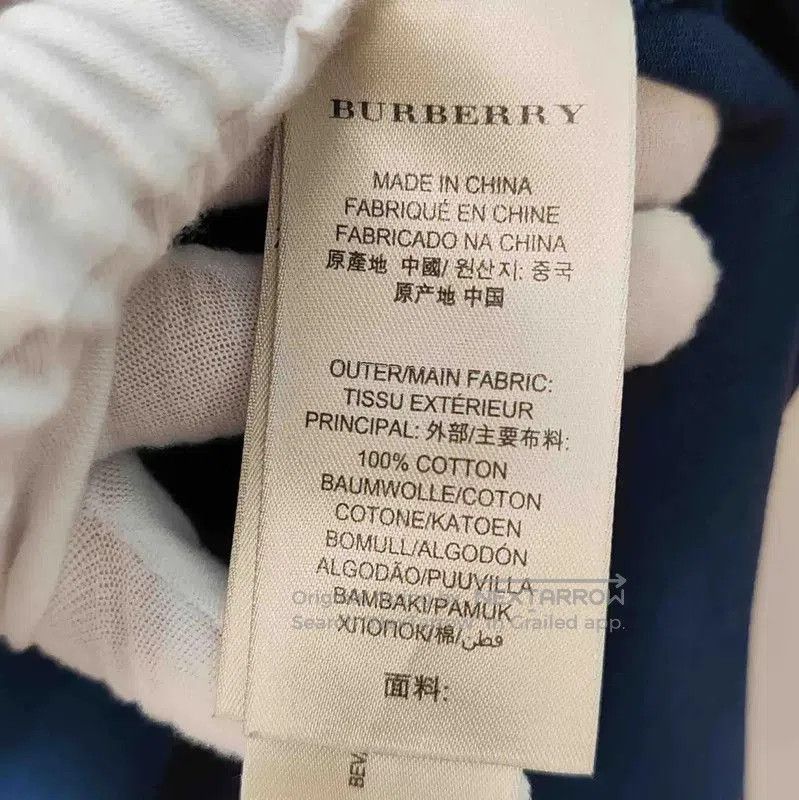Burberry Burberry Men's Navy Cotton Polo. Size US L / EU 52-54 / 3 - 4 Thumbnail