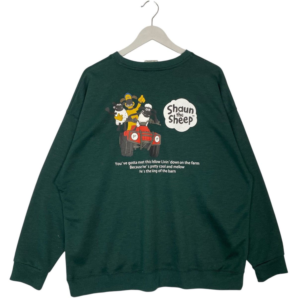 Vintage Vintage Shaun The Sheep Embroidered Crewneck Green Size XL Size US XL / EU 56 / 4 - 6 Thumbnail