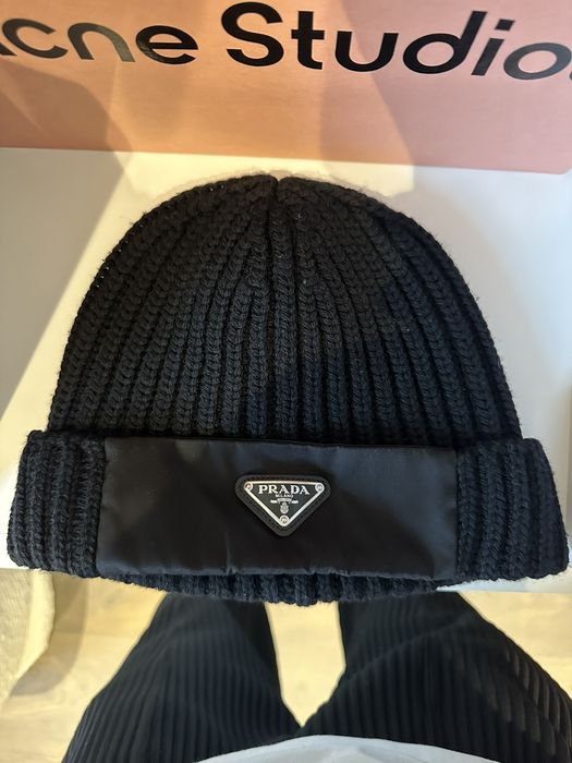 Prada nylon outlet beanie