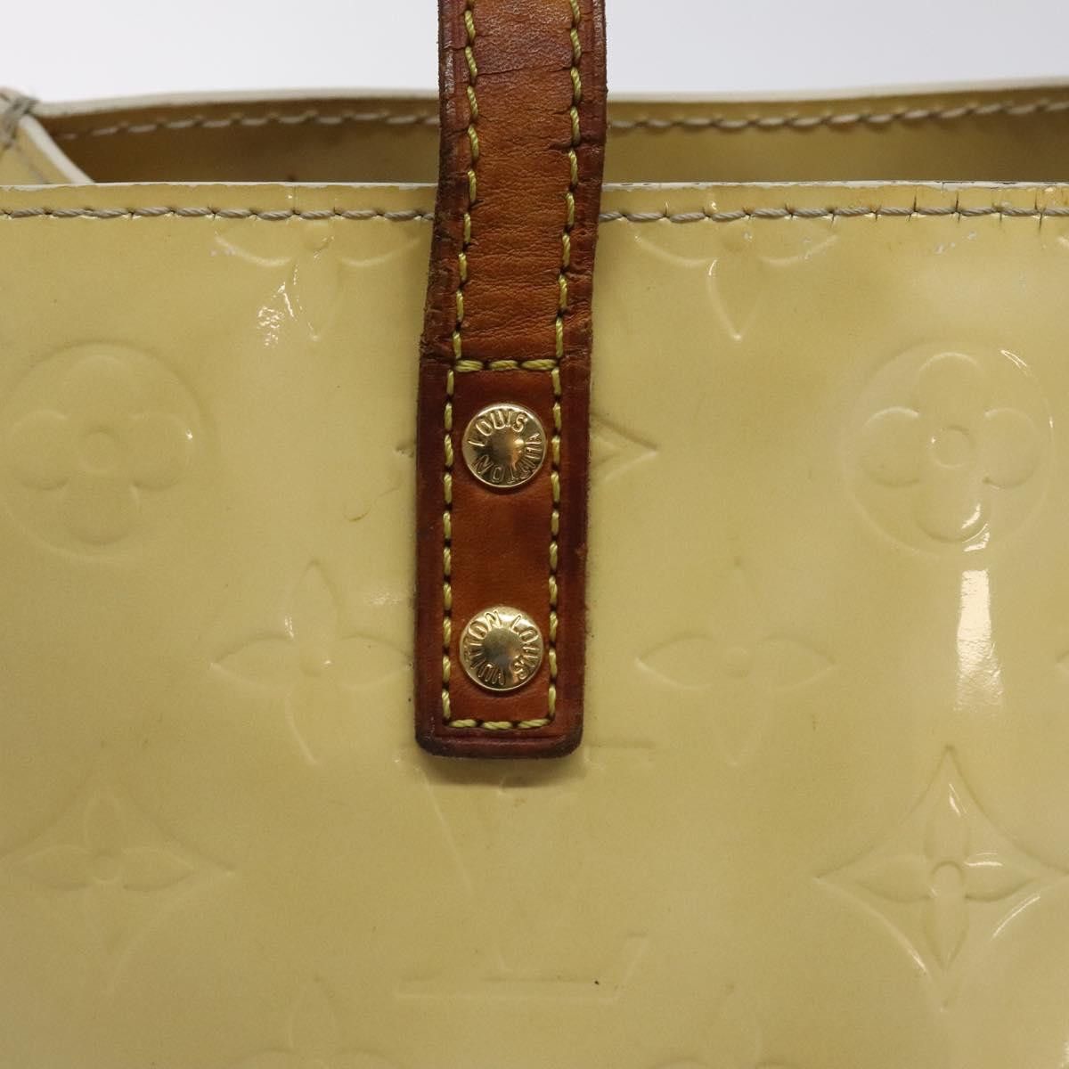 Louis Vuitton LOUIS VUITTON Monogram Vernis Reade PM Hand Bag Perle M91336 Size ONE SIZE - 9 Thumbnail