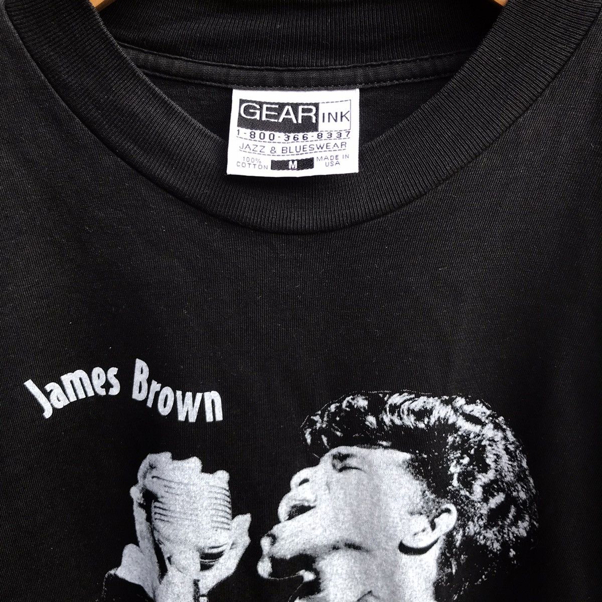 Band Tees Vintage 90s JAMES BROWN tee jazz soul legend Size US M / EU 48-50 / 2 - 4 Thumbnail