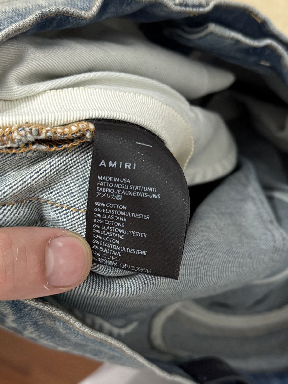 Amiri AMIRI Blue PJ Thrasher Jeans Size US 30 / EU 46 - 14 Thumbnail
