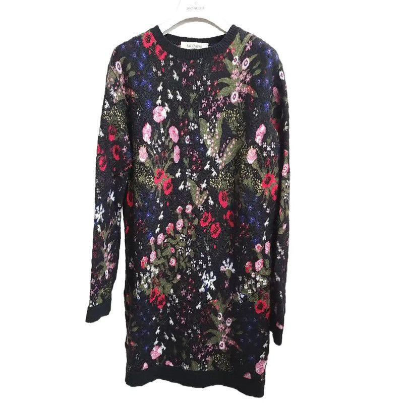 Valentino Valentino Colorful Floral Long Sleeve Dress Size S 0089 Size S / US 4 / IT 40 - 1 Thumbnail