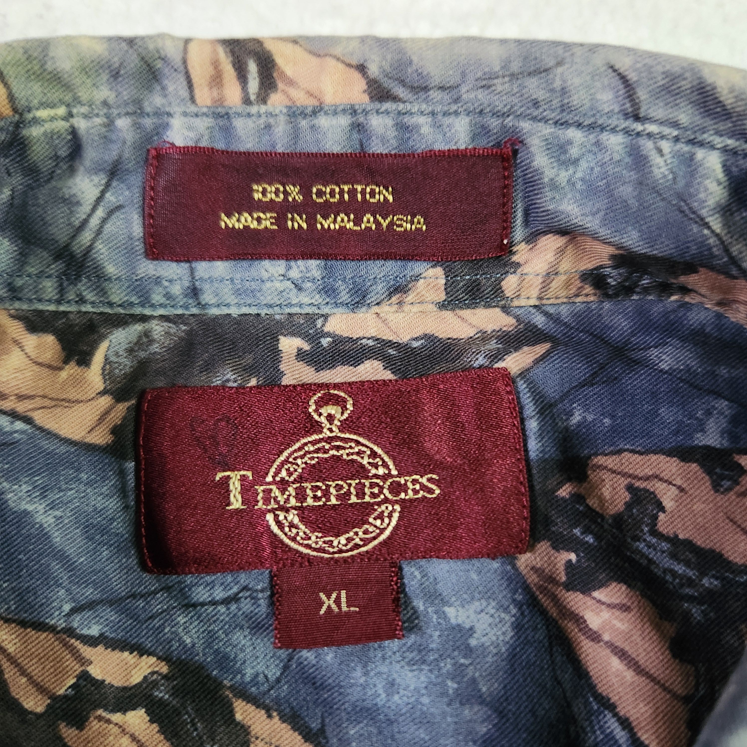 Vintage Timepieces VINTAGE Hawaiian Shirt XL Blue Short Sleeve Size US XL / EU 56 / 4 - 5 Thumbnail