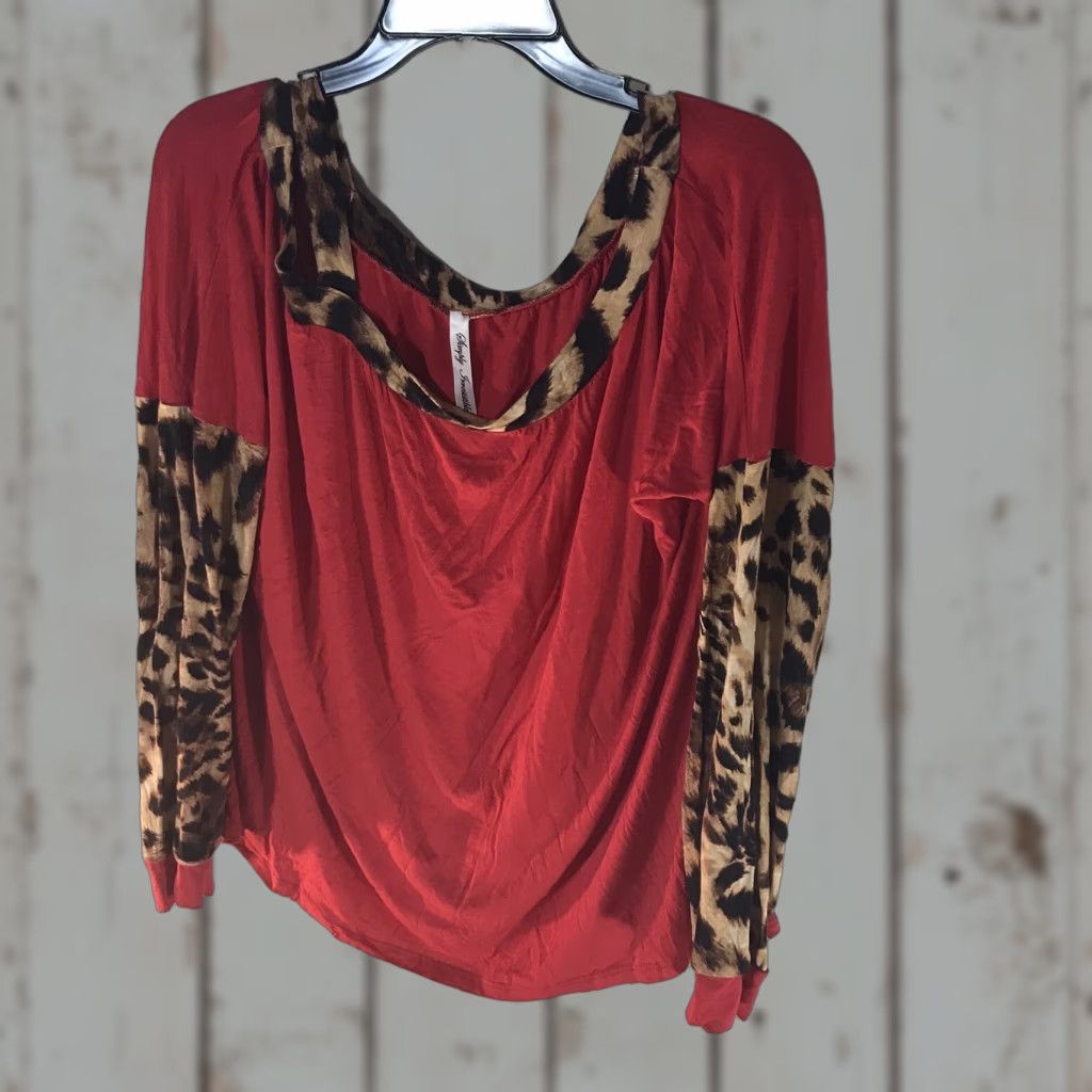 Vintage VINTAGE Simply Irresistible Animal Print Blouse Womens XL Long Sleeve Fall Winter Casual Shirt Size XL / US 12-14 / IT 48-50 - 1 Thumbnail