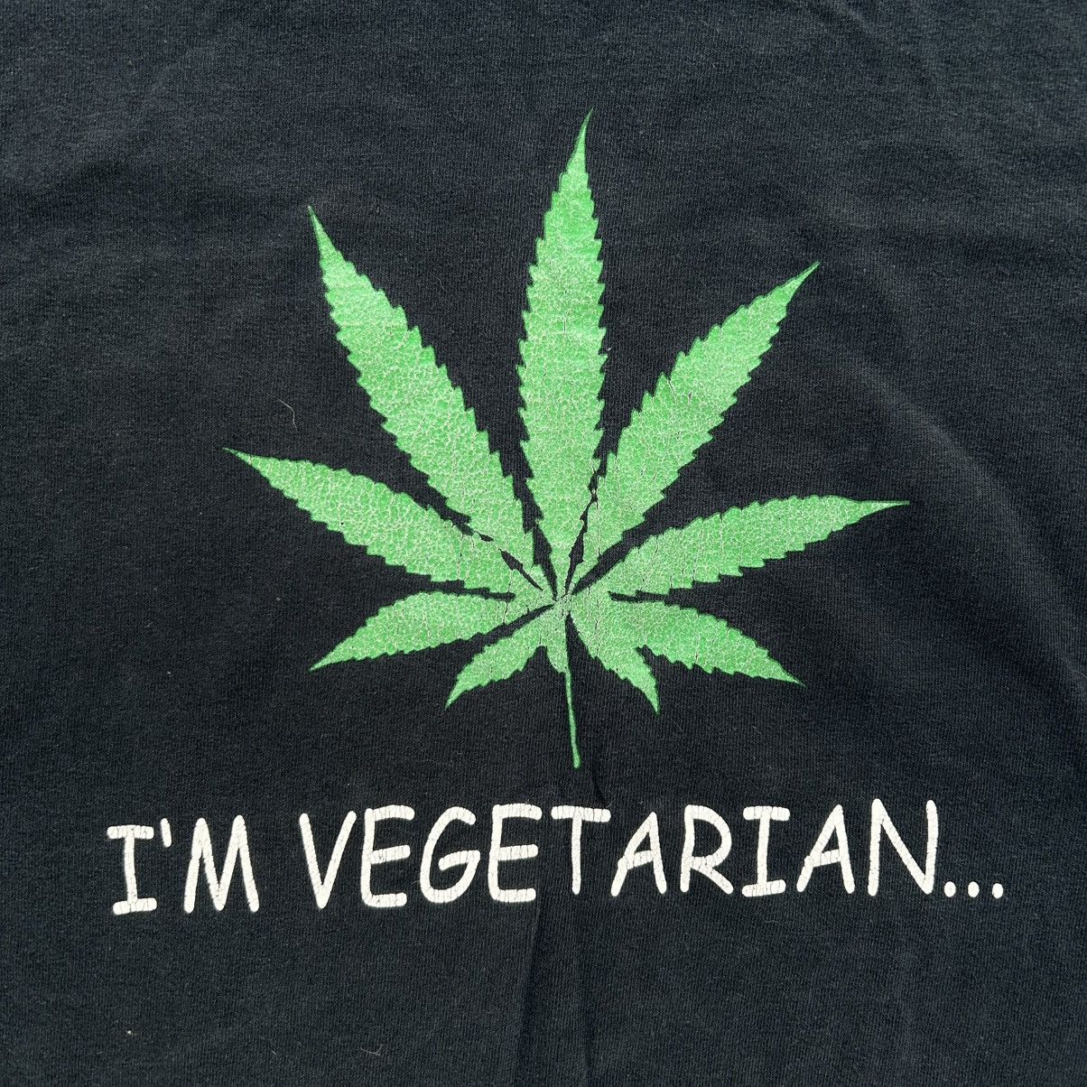 Vintage Vintage Marijuana Vegetarian Shirt Size XL Size US XL / EU 56 / 4 - 2 Thumbnail