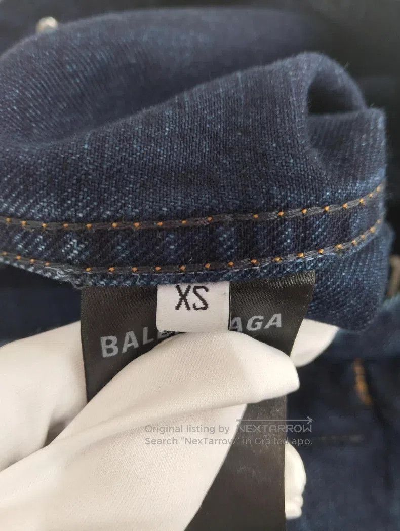 Balenciaga Balenciaga Denim Jacket Size US XS / EU 42 / 0 - 6 Thumbnail