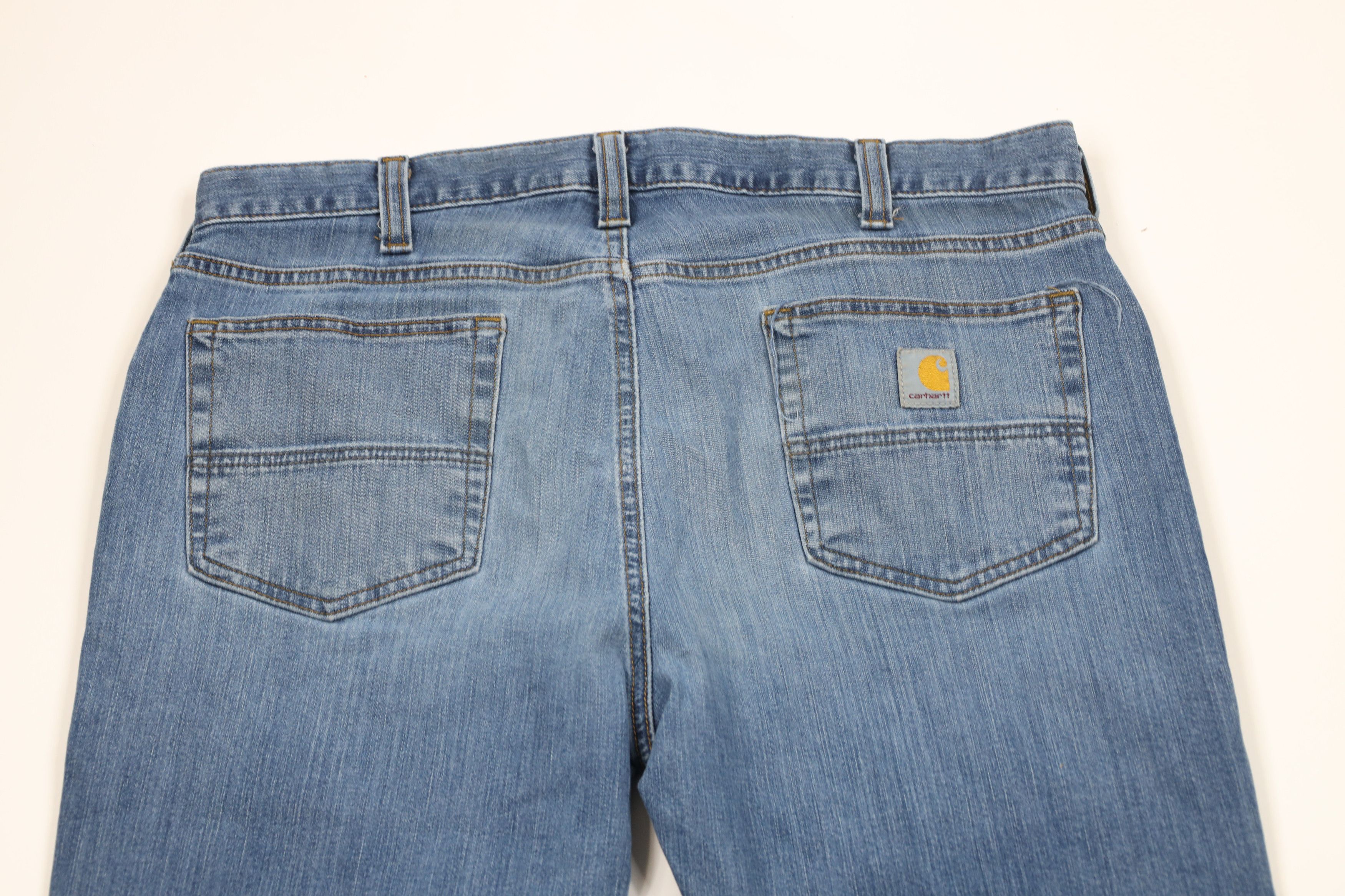 Carhartt × Vintage Vintage Carhartt Relaxed Fit Stretch Denim Jeans Blue Size US 36 / EU 52 - 11 Thumbnail