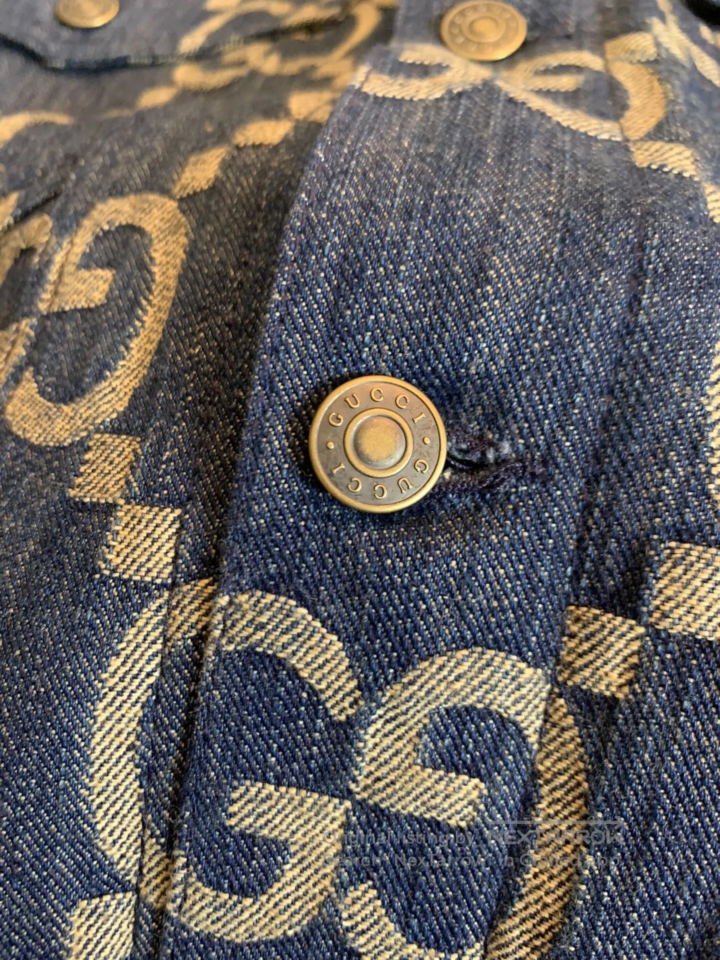Gucci Guicci Printed Denim Jacket| Size US S / EU 44-46 / 1 - 6 Thumbnail