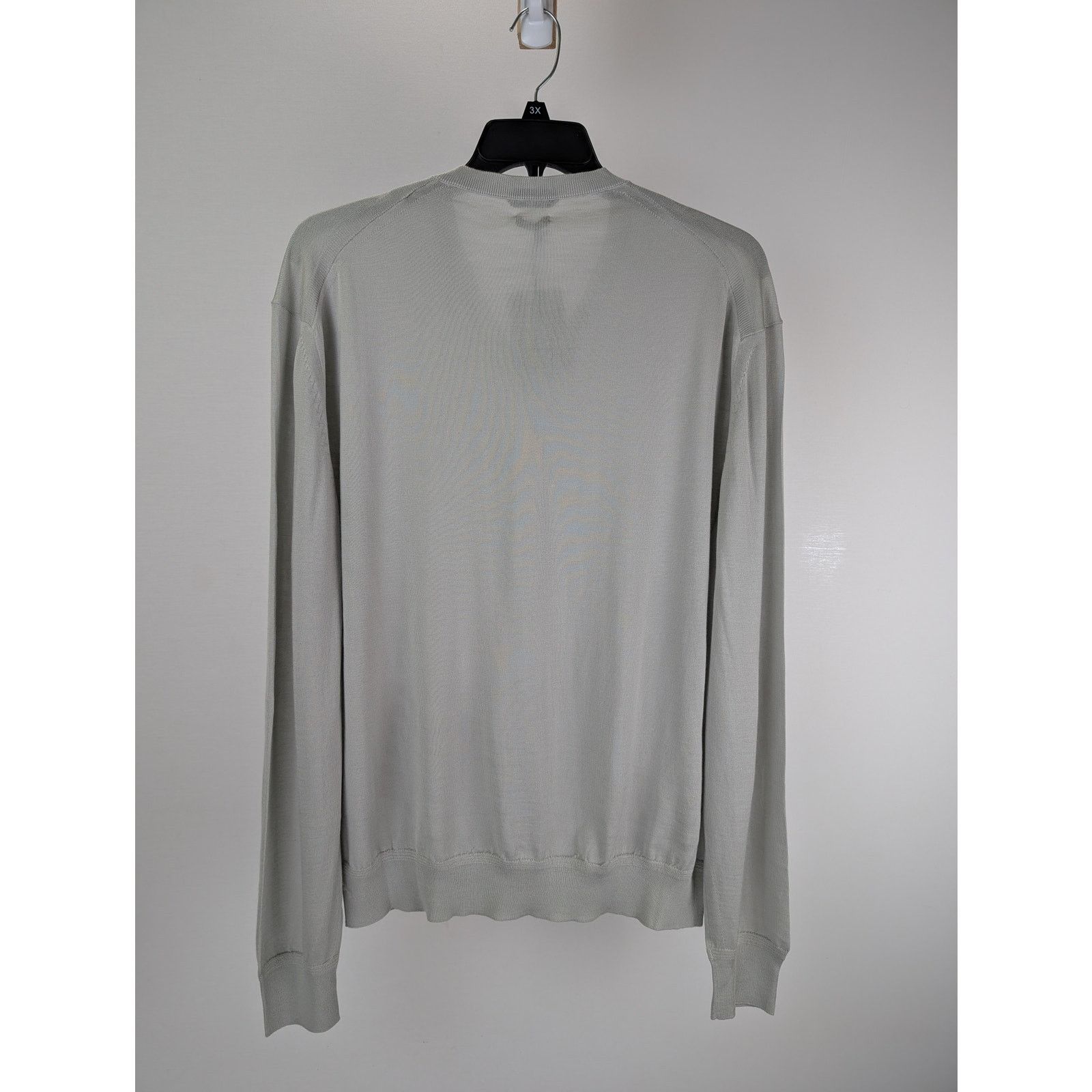 Tom Ford o1rshd1 V-Neck Knitwear Crewneck Sweatshirt in Grey Size US XXL / EU 58 / 5 - 5 Thumbnail