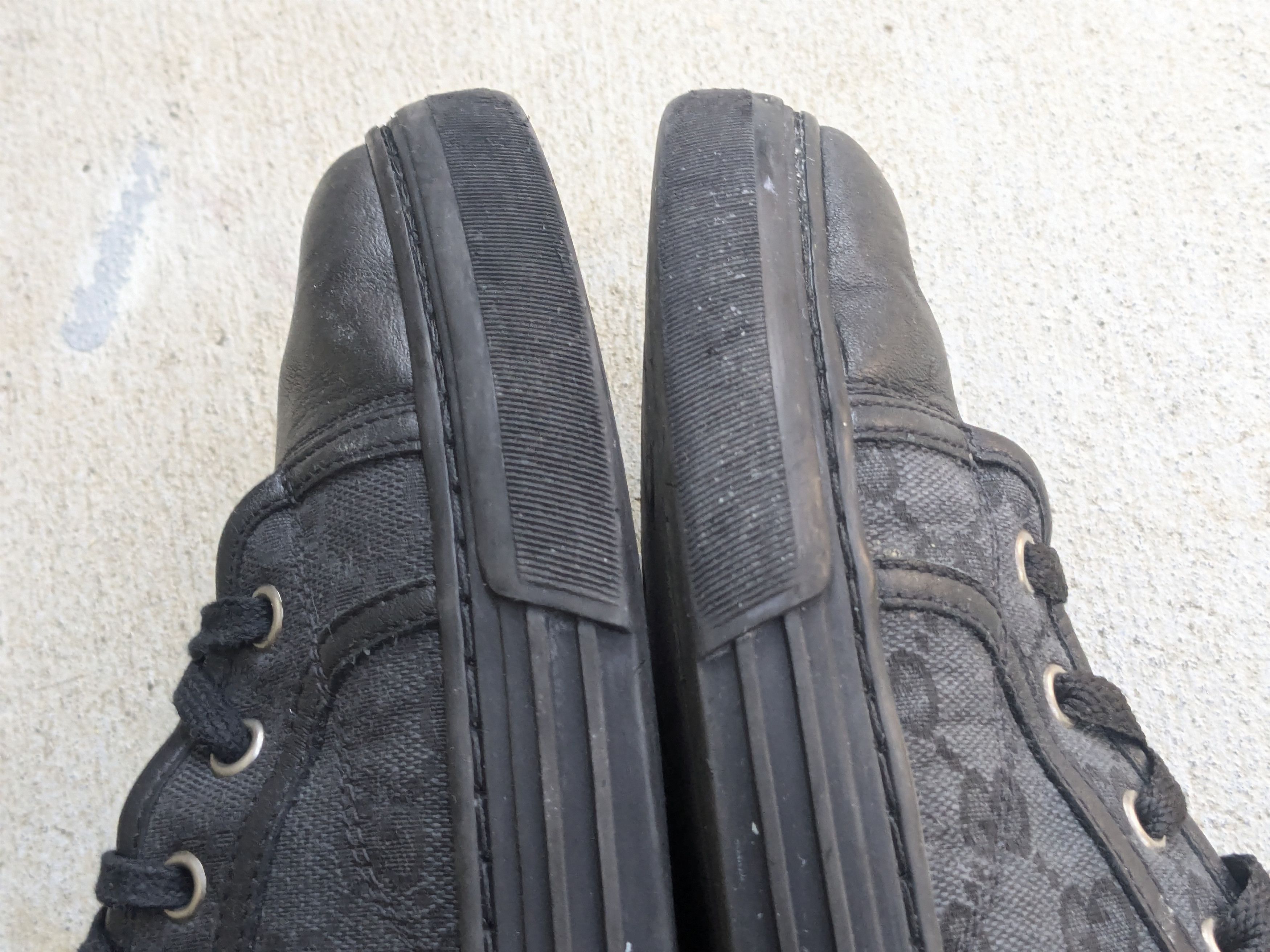 Gucci Gucci Guccissima Sneakers 10.5 Black Monogram Leather Size US 10.5 / EU 43-44 - 6 Thumbnail