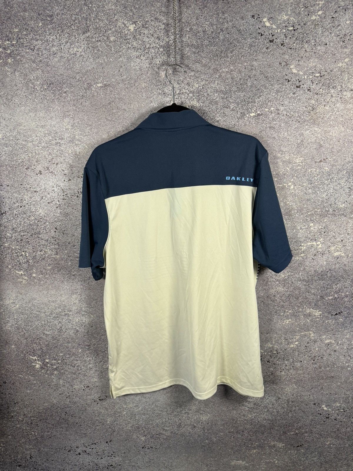 Oakley × Vintage Vintage Oakley Center Logo Stripped Blue Men’s Polo Shirt Size US L / EU 52-54 / 3 - 9 Thumbnail