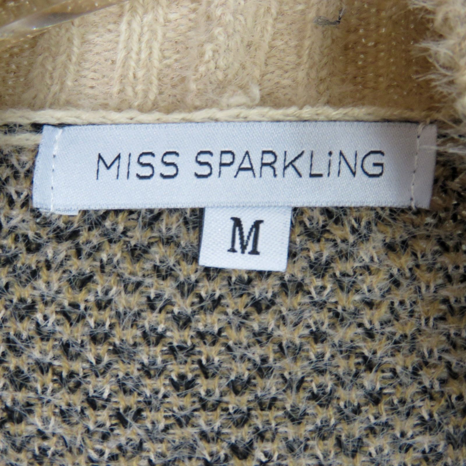 Other Miss Sparkling Tan Leopard Print Cardigan Medium NWT Size M / US 6-8 / IT 42-44 - 7 Thumbnail