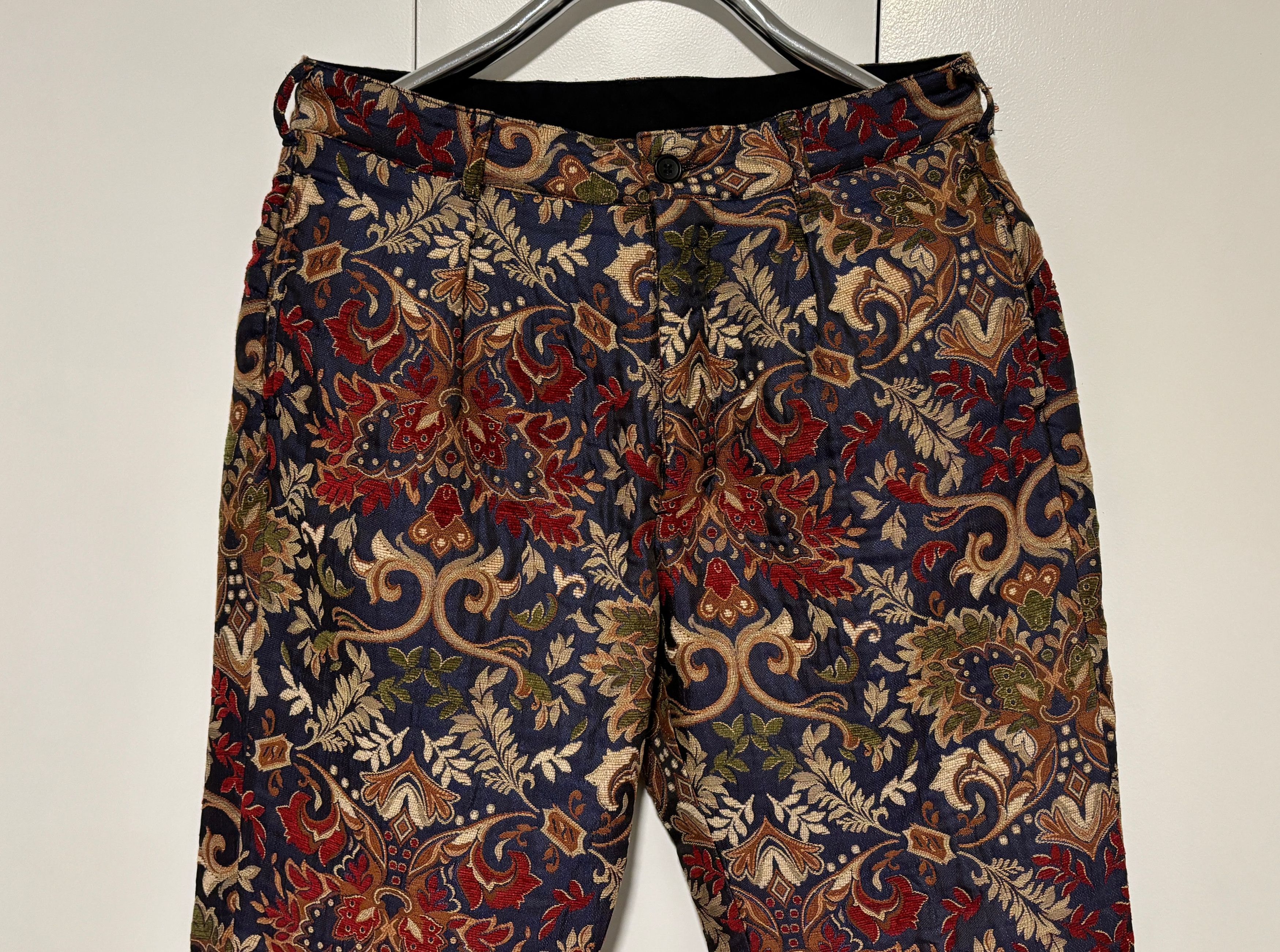 Engineered Garments RARE Floral Jacquard Carlyle Pants Medium 32-34 mi USA Size US 33 - 2 Thumbnail