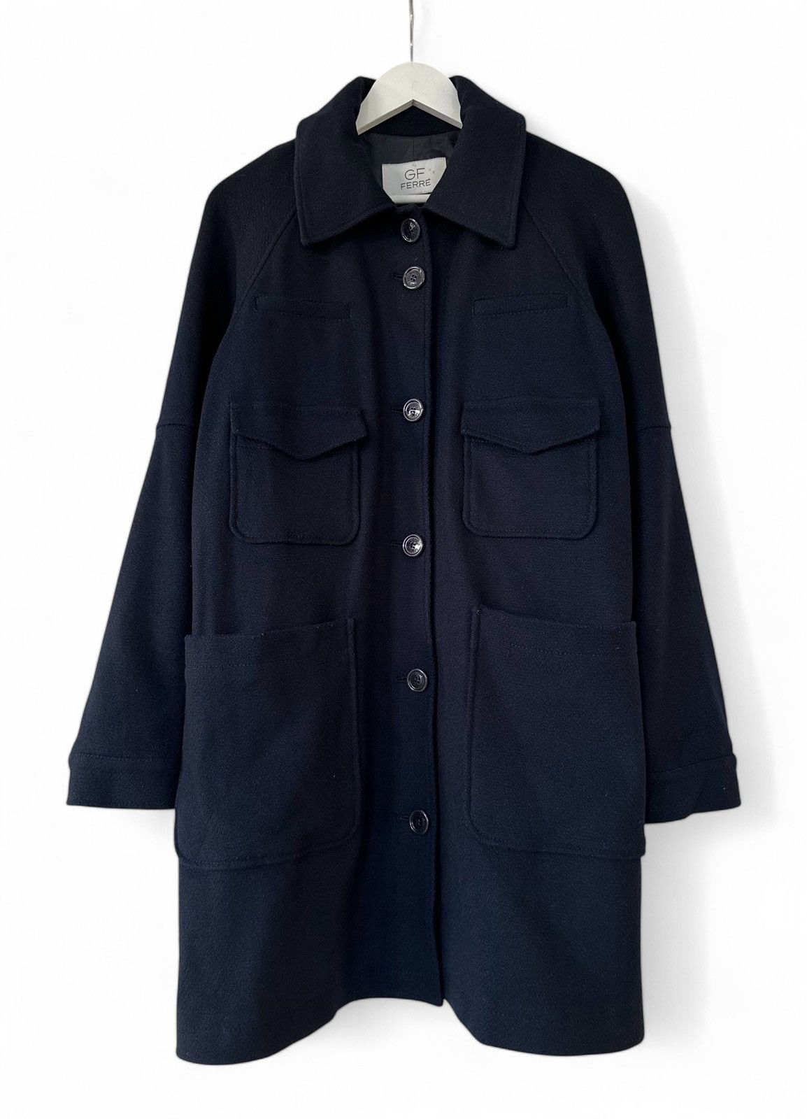 Gianfranco Ferre Italian Wool Coat Jacket Women's Size L