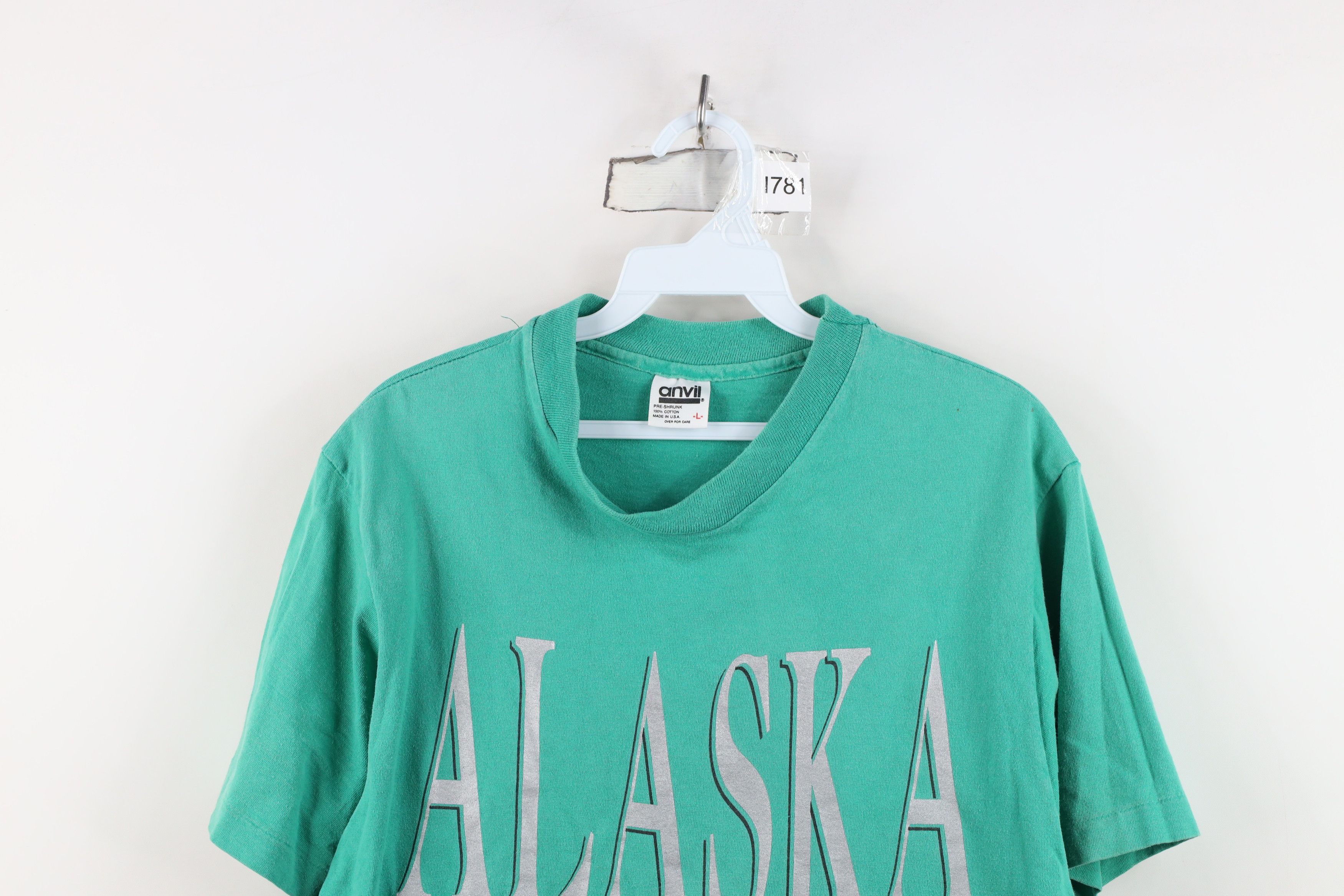 Vintage Vintage 90s Streetwear Alaska The Last Frontier T-Shirt USA Size US L / EU 52-54 / 3 - 2 Thumbnail